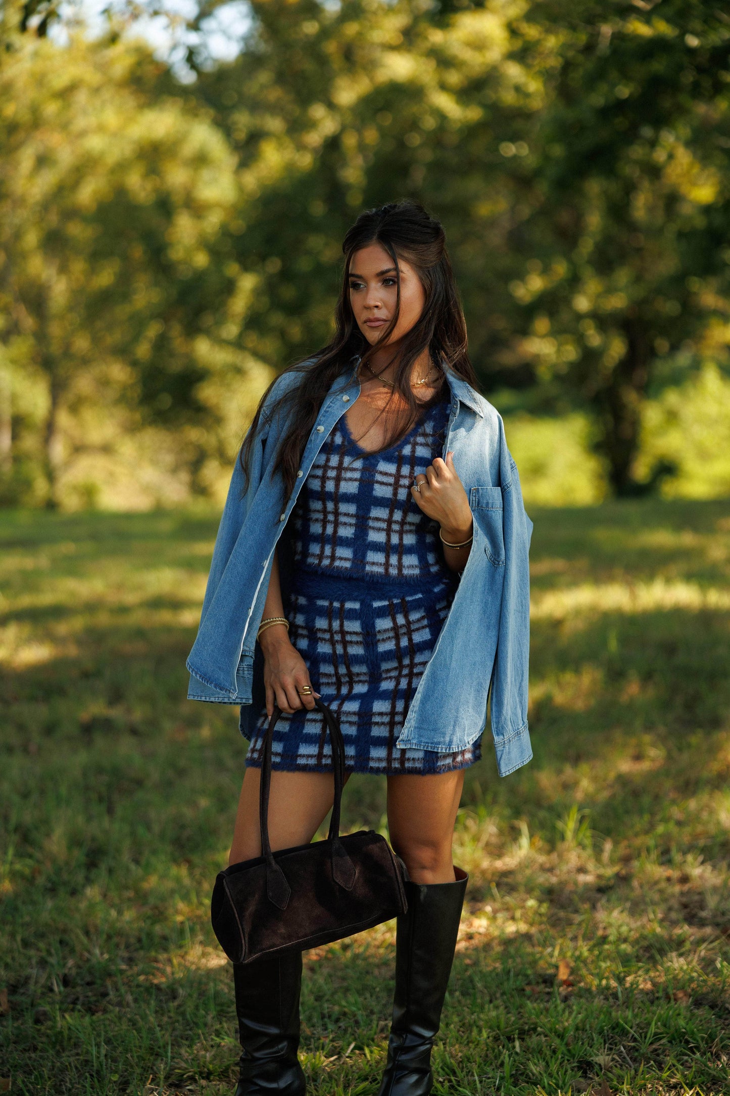 Checkmate Chic Skirt