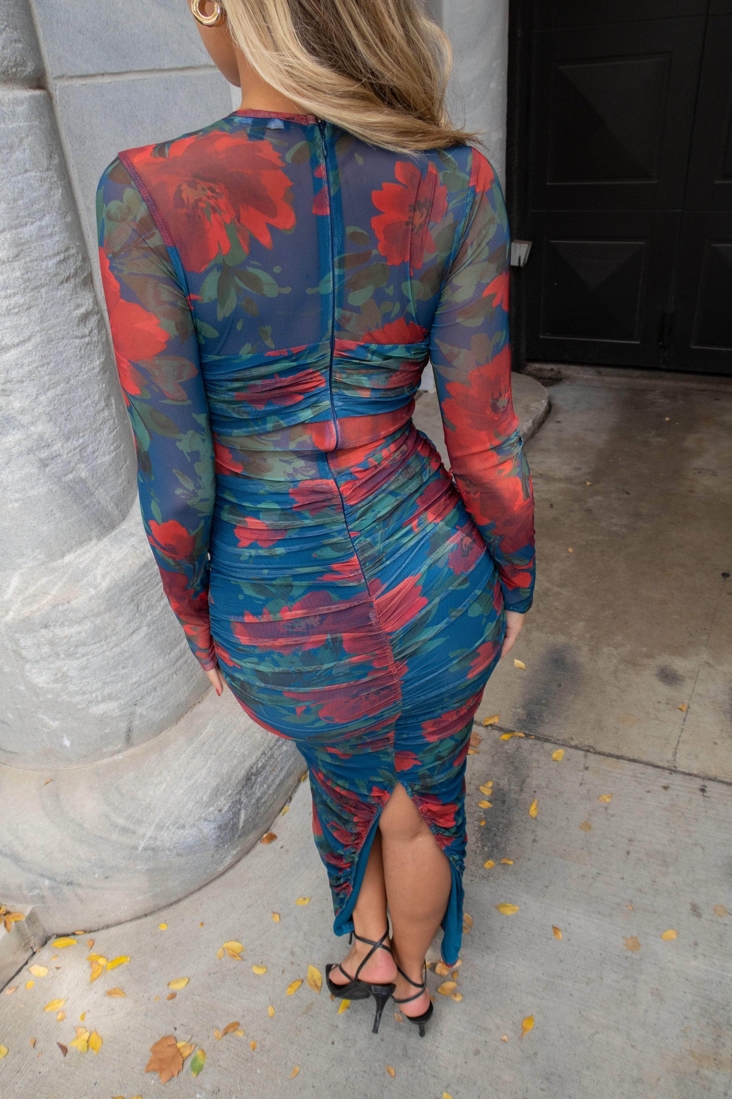 Where She Blooms Mesh Dress