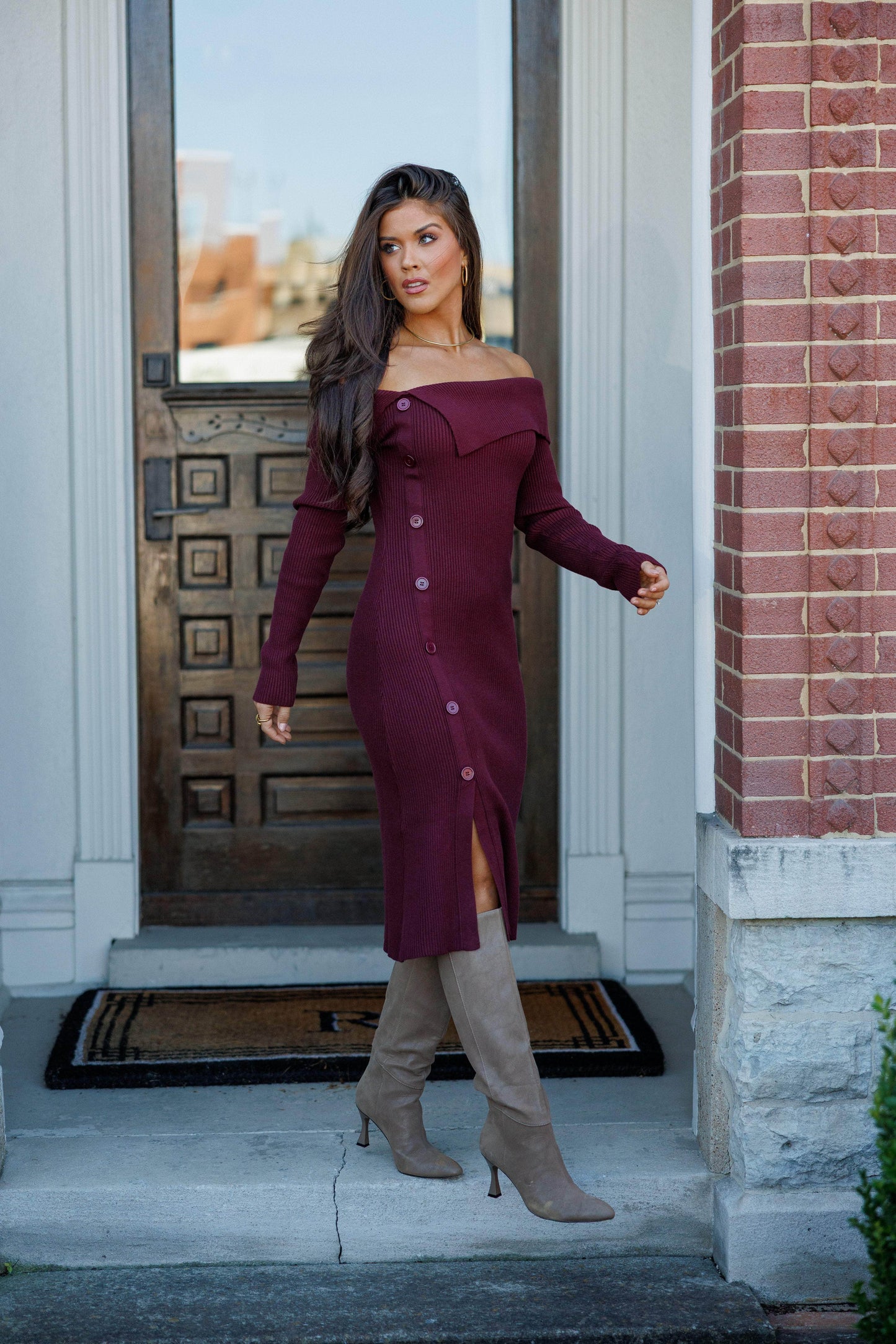 Firelight Kiss Midi Dress