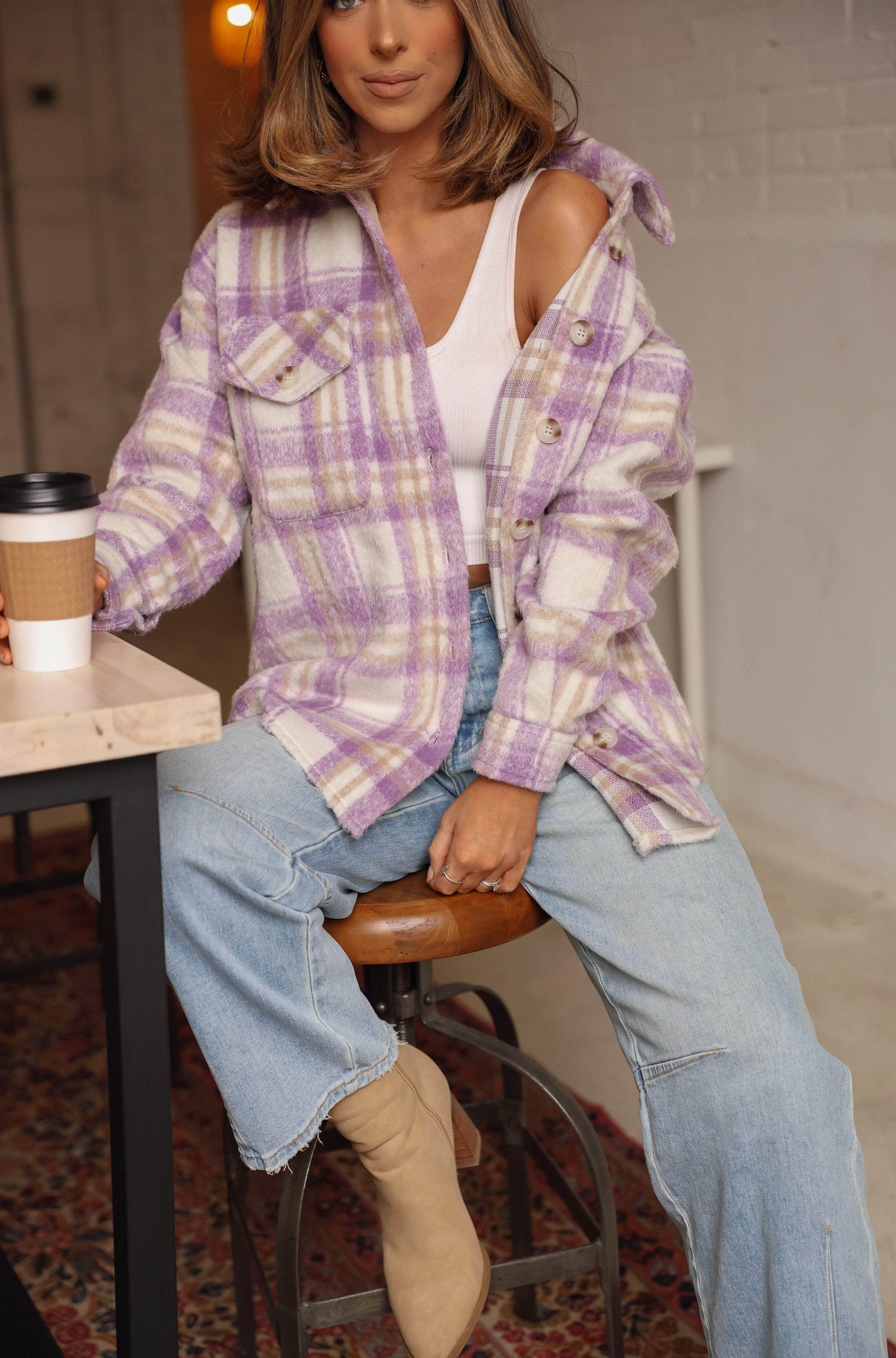 Frost Flair Plaid Jacket