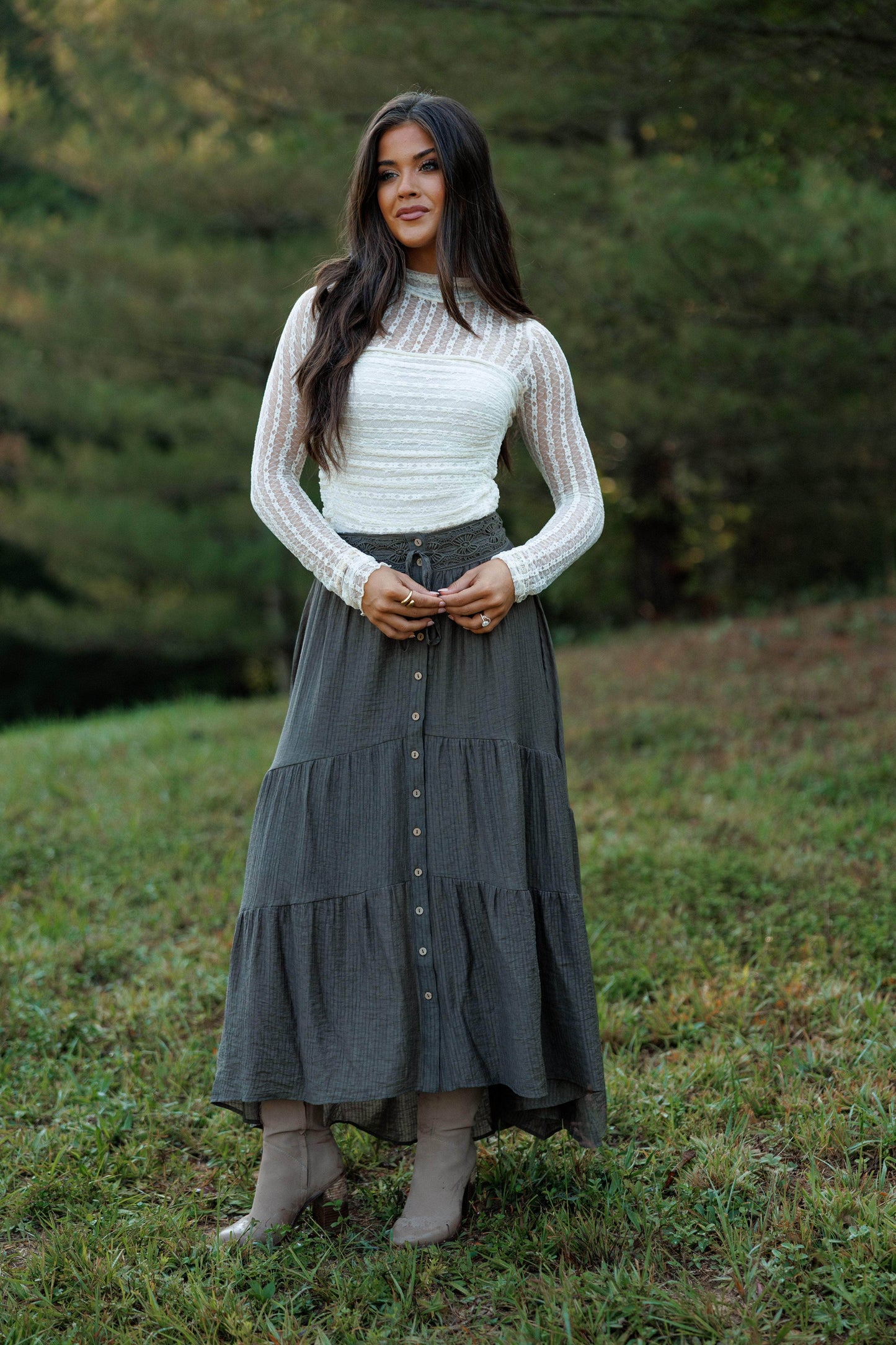 Falling Grace Maxi Skirt