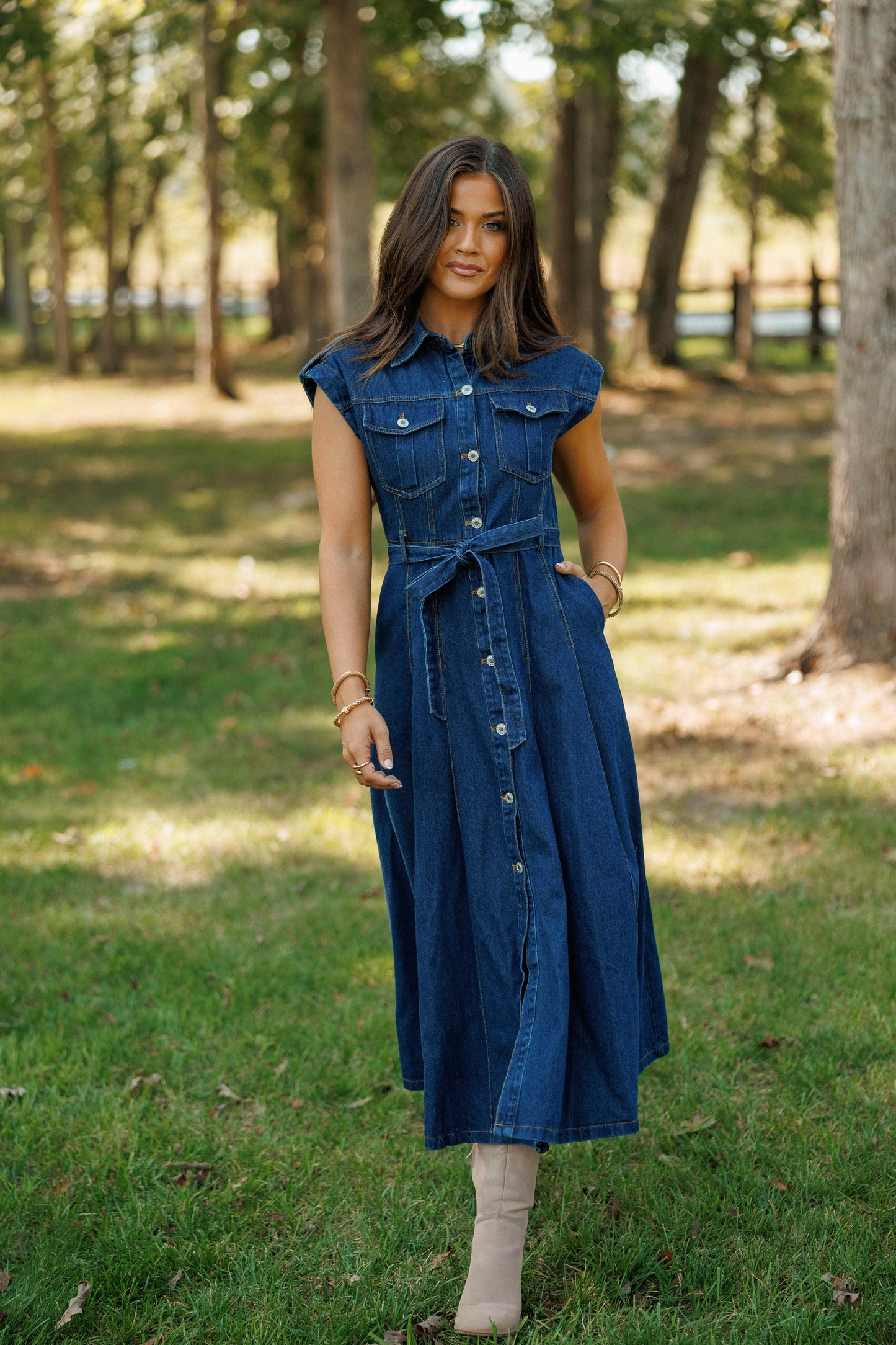 Pre-Order! Denim Days Ahead Dress