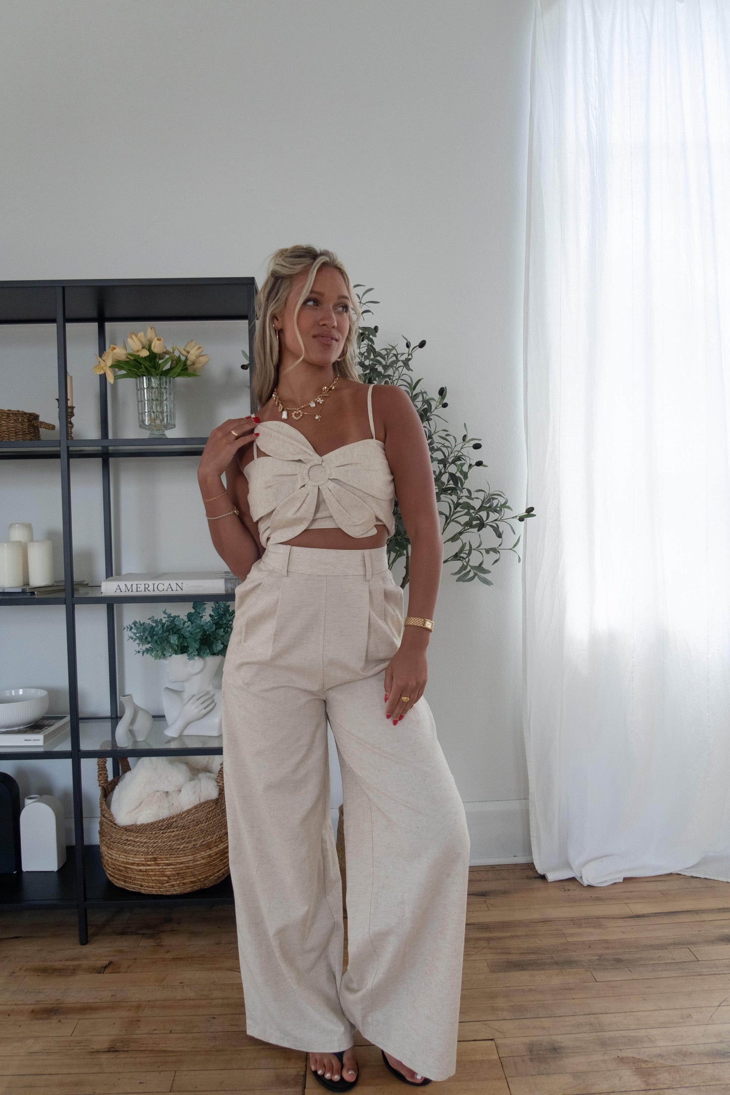 Linen Bloom Trousers