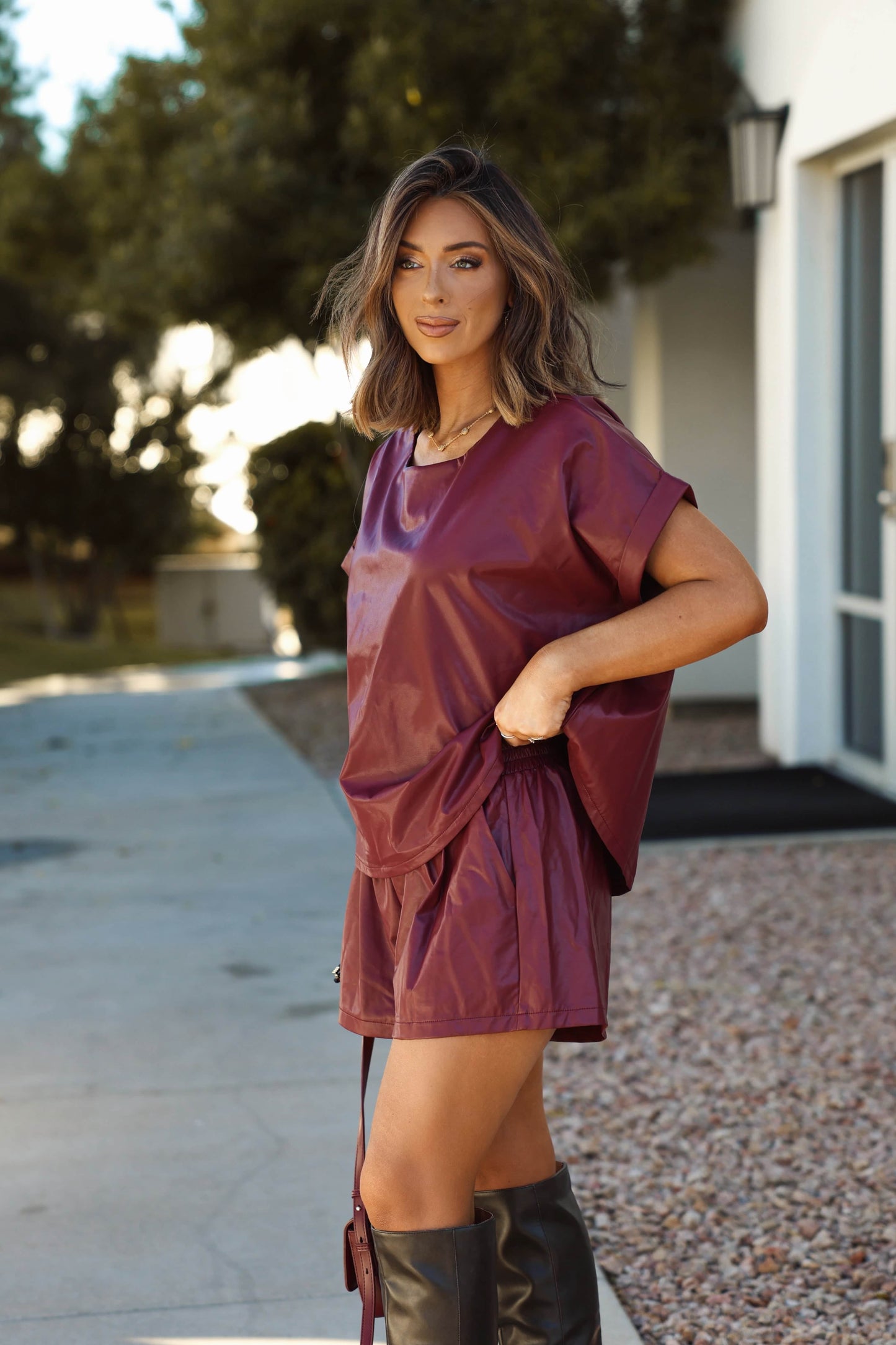 Pre-Order! Bold Behavior Leather Shorts