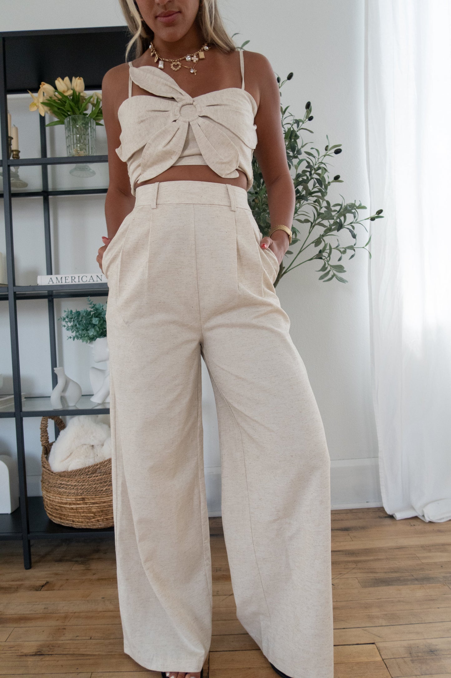 Linen Bloom Trousers