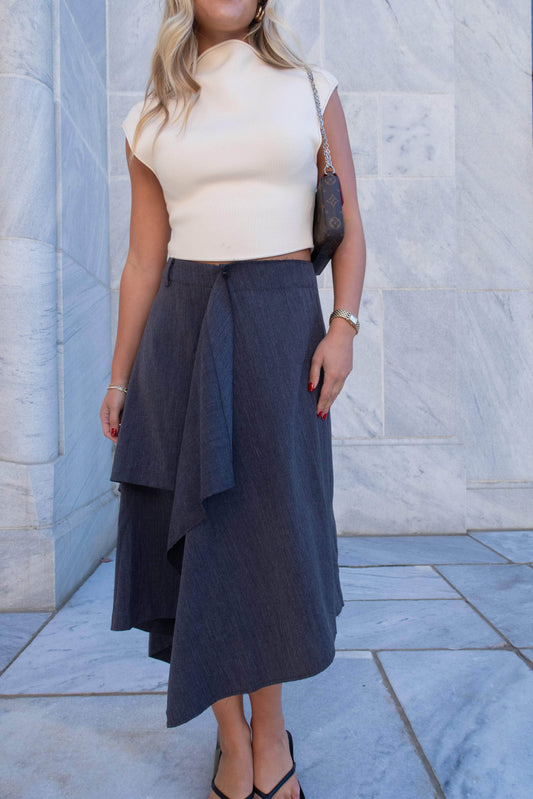 Night Agenda Asymmetrical Skirt