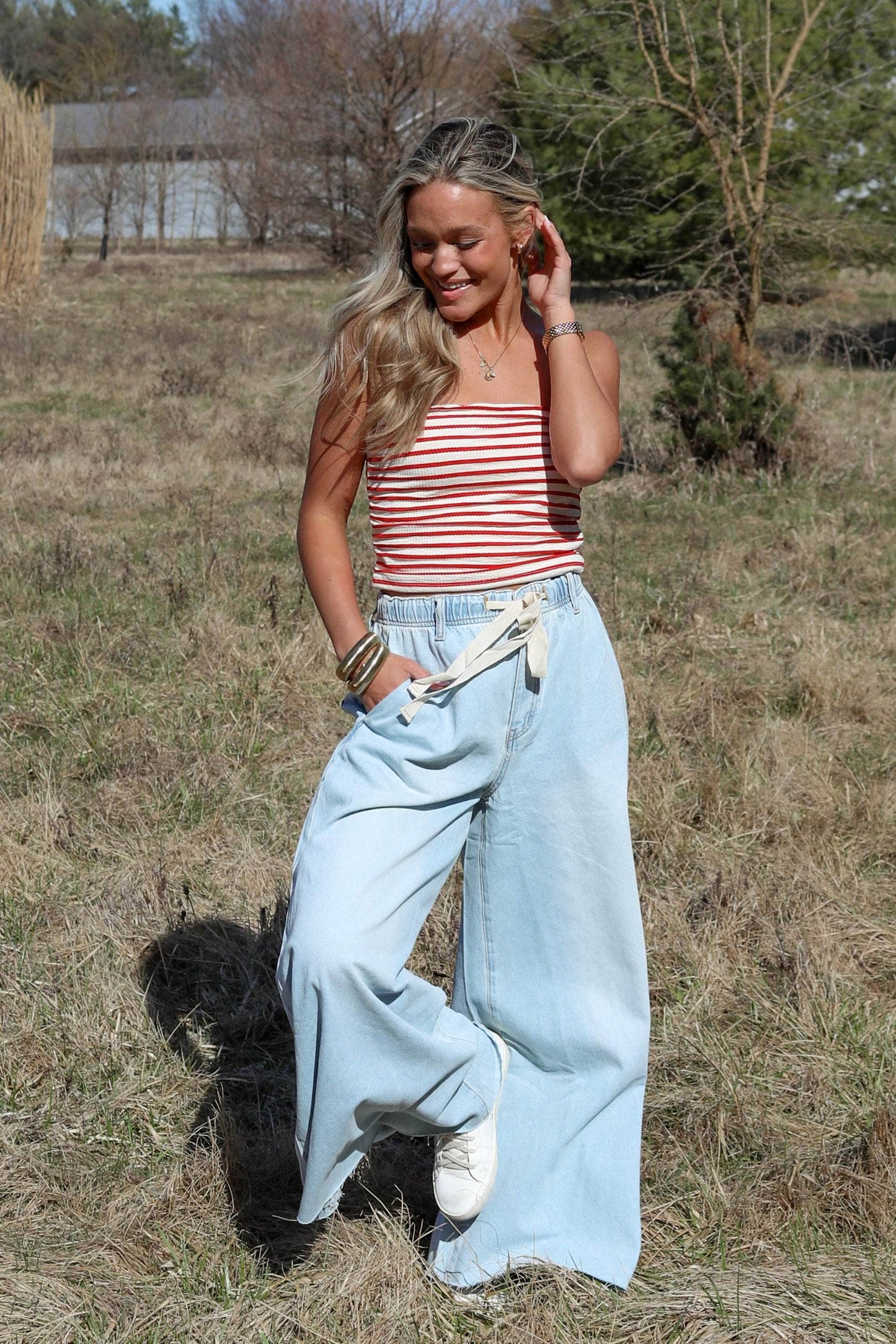 Sky High Wide Leg Denim