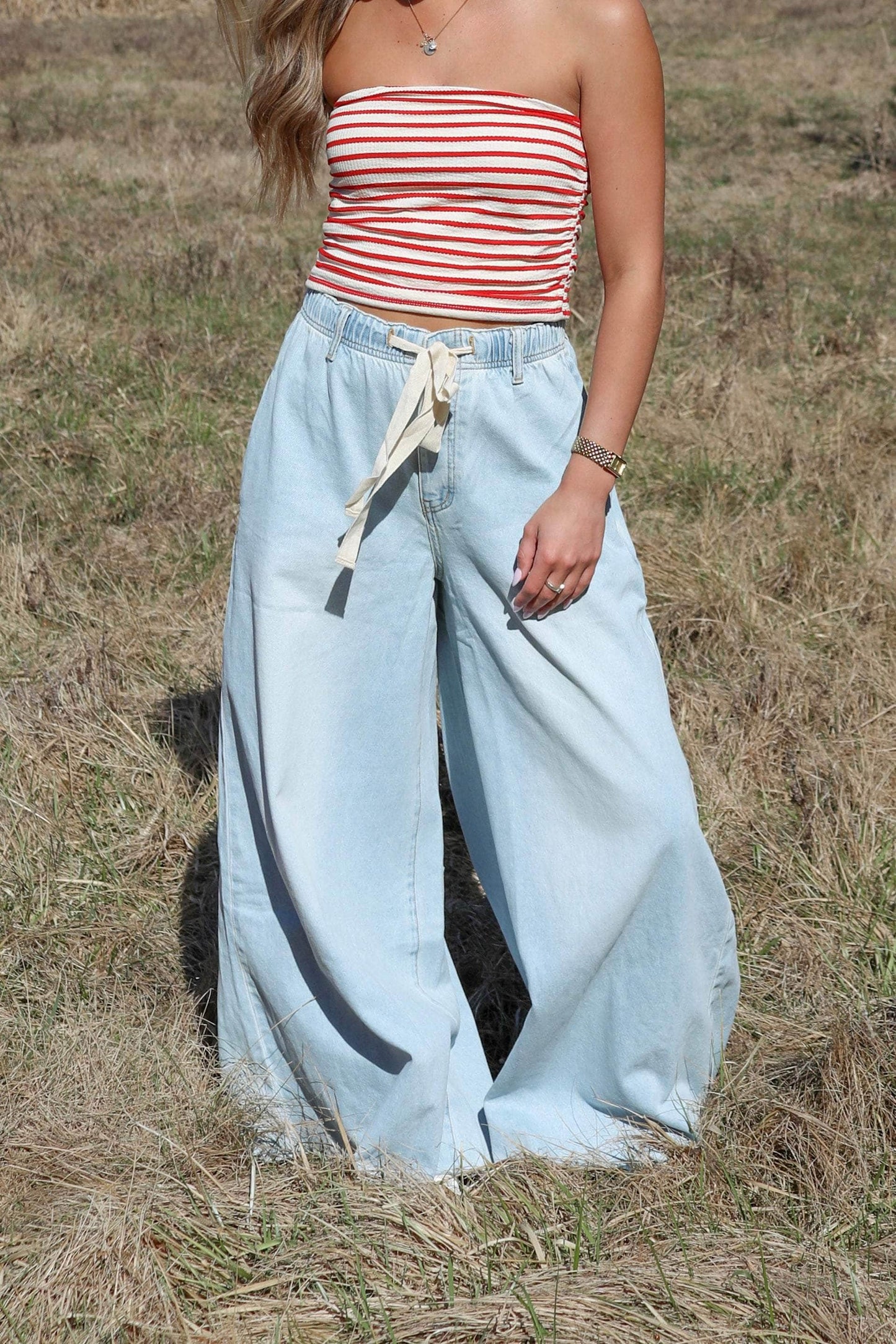 Sky High Wide Leg Denim