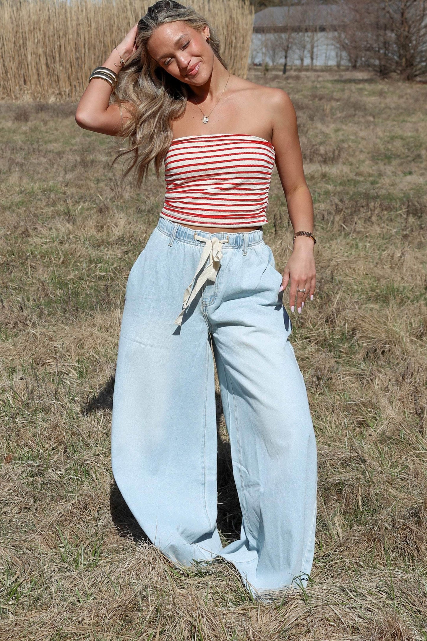 Sky High Wide Leg Denim