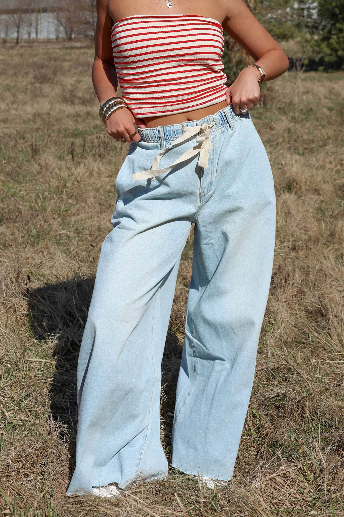 Sky High Wide Leg Denim