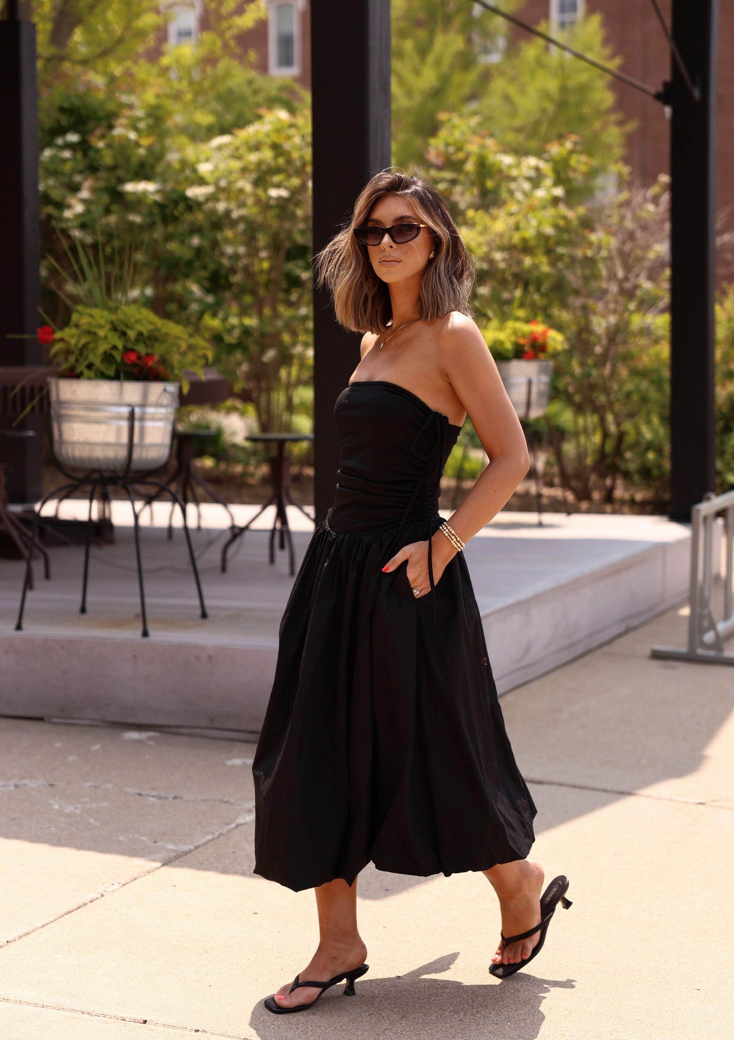 Black Tube Midi Dress