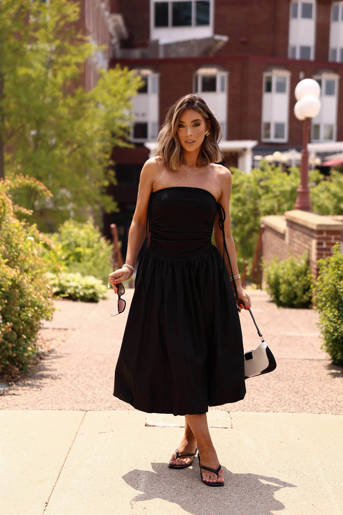 Black Tube Midi Dress