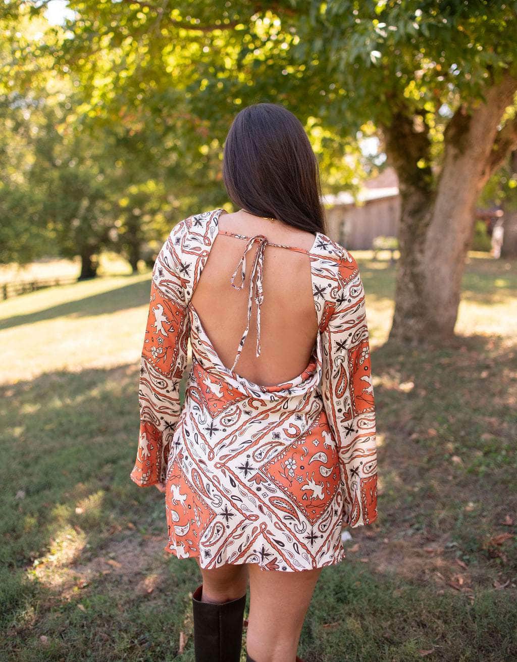 Prairie Rose Paisley Mini Dress