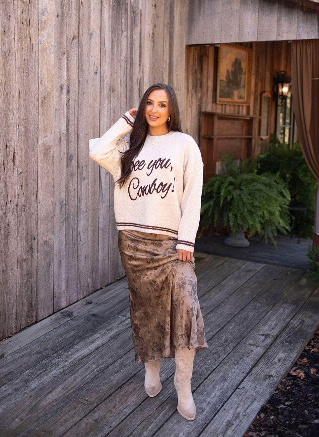 See You Cowboy Sweater