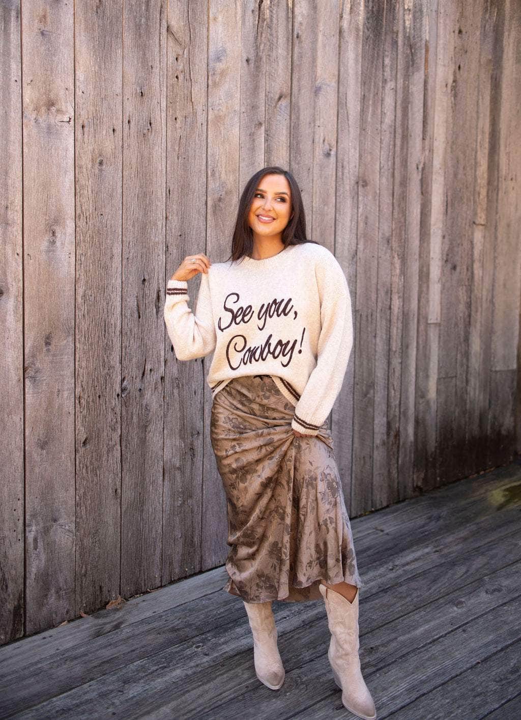 See You Cowboy Sweater