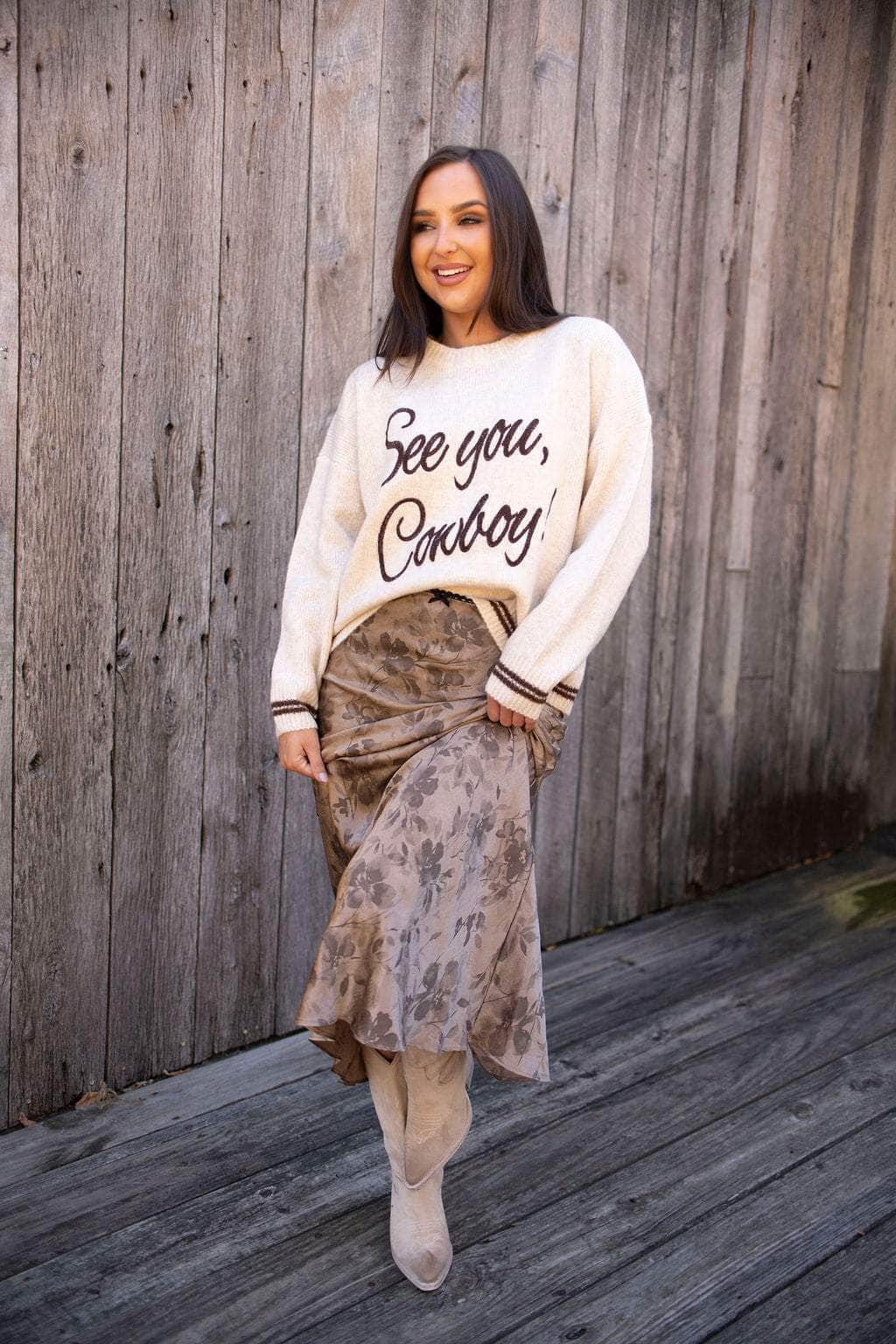 See You Cowboy Sweater