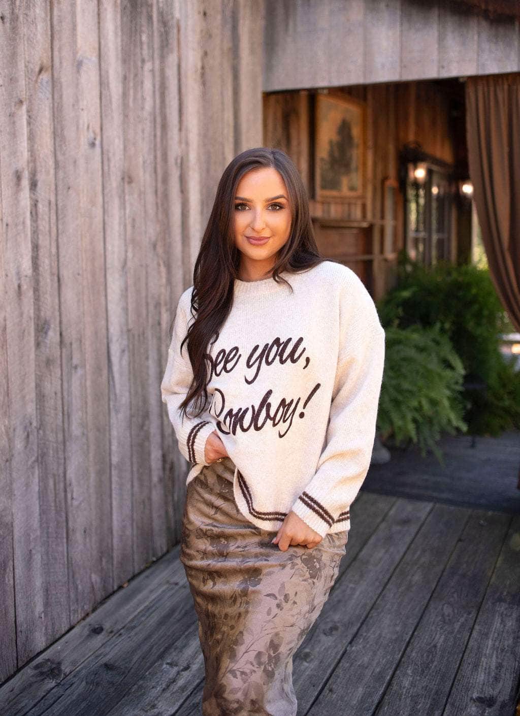 See You Cowboy Sweater