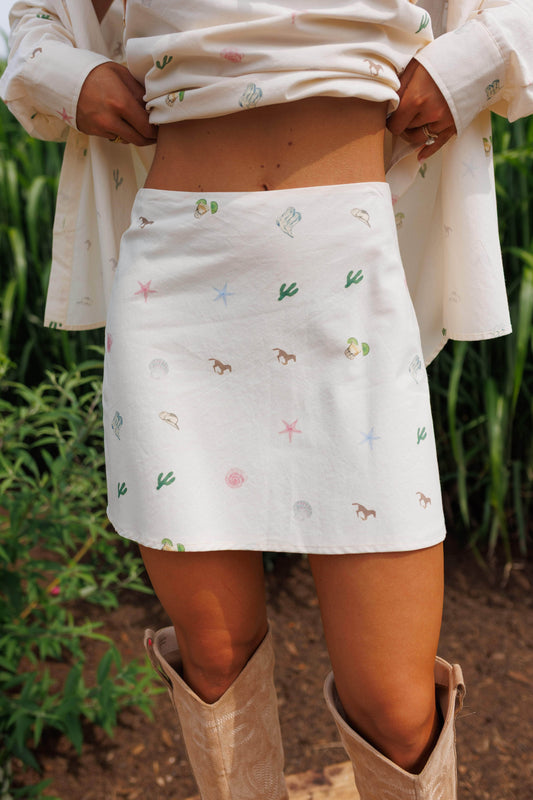 Coastal Cowgirl Mini Skirt