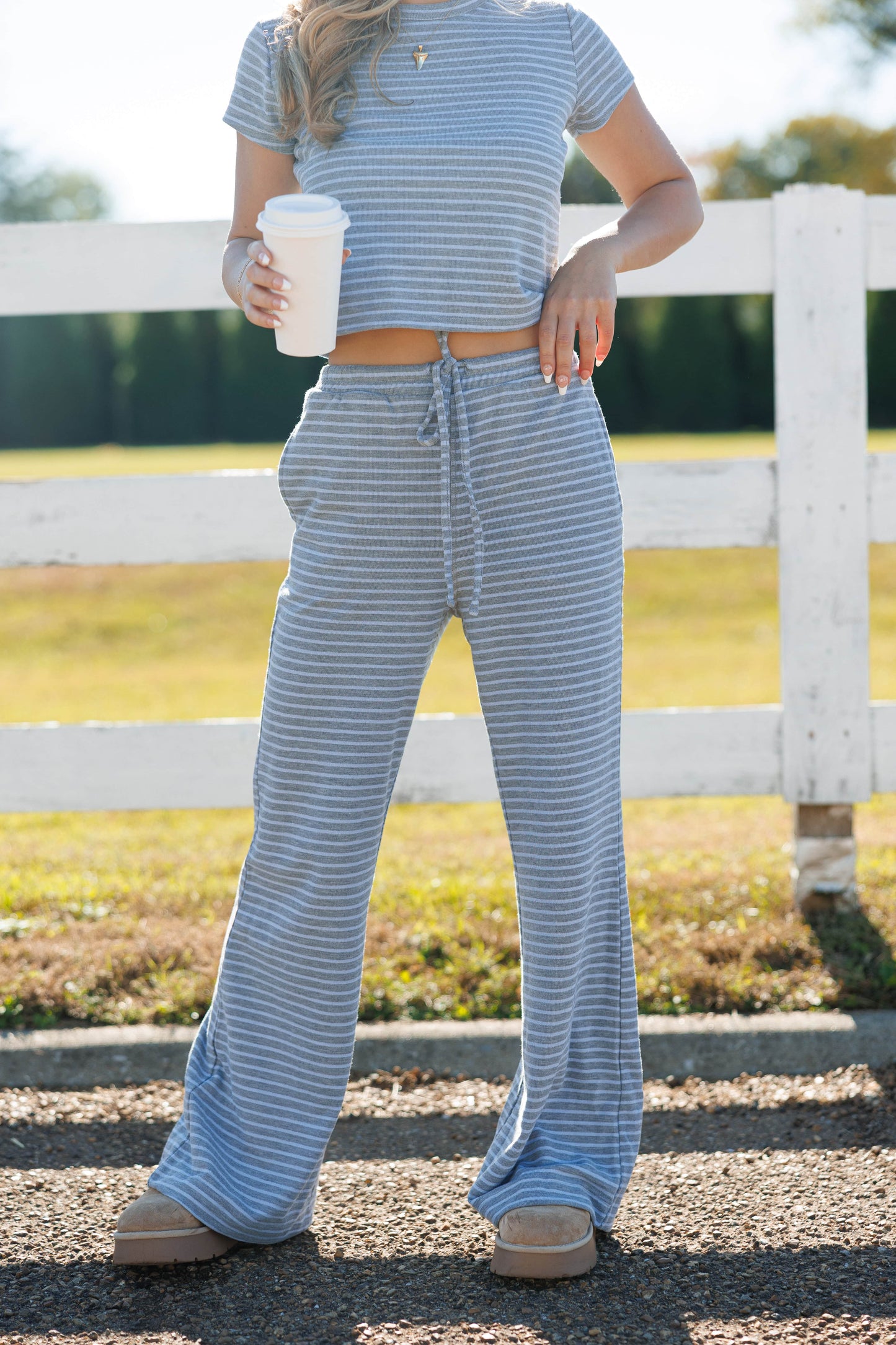 Couch Nap Striped Pants