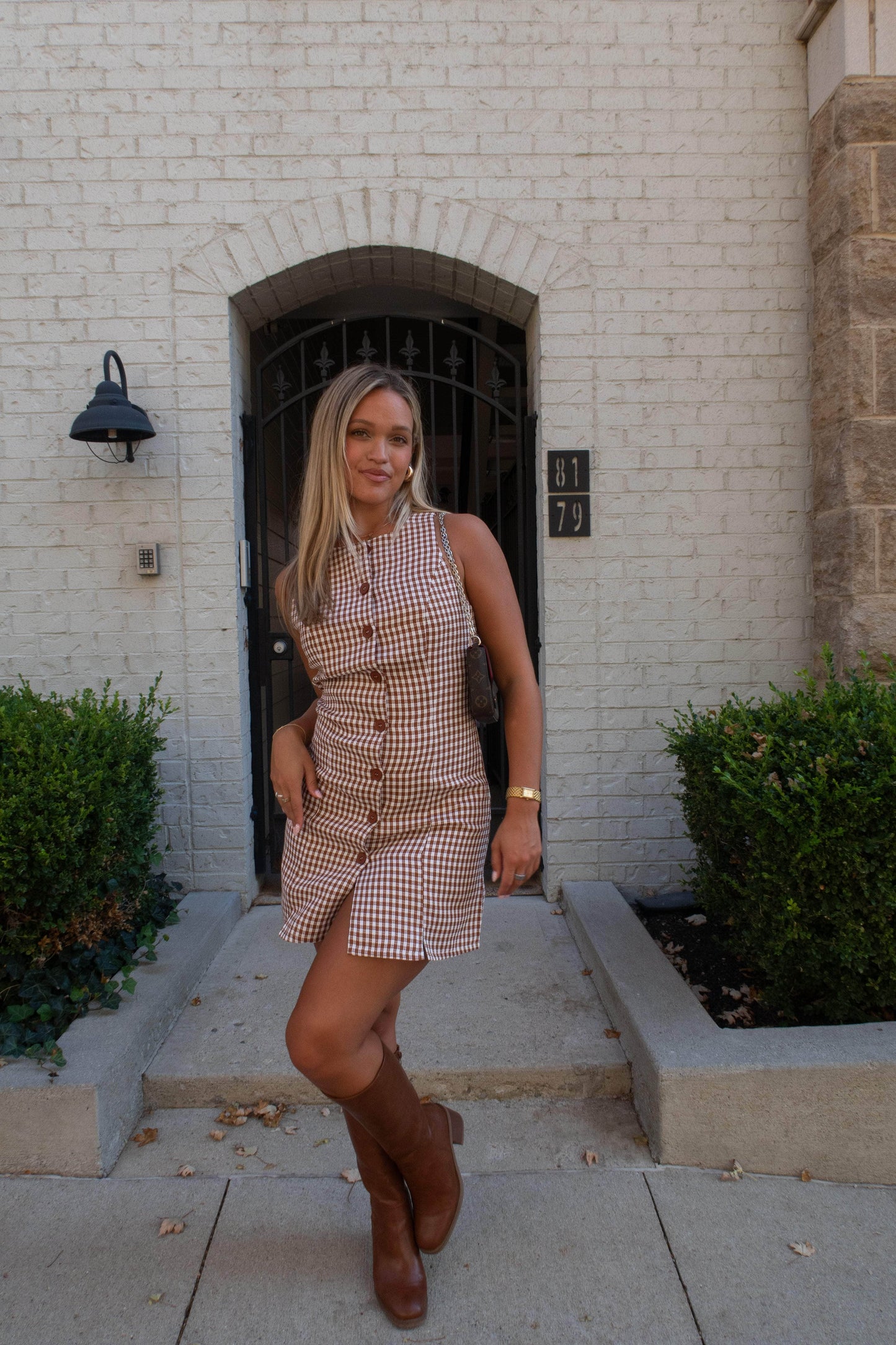 Crosscheck Charm Dress