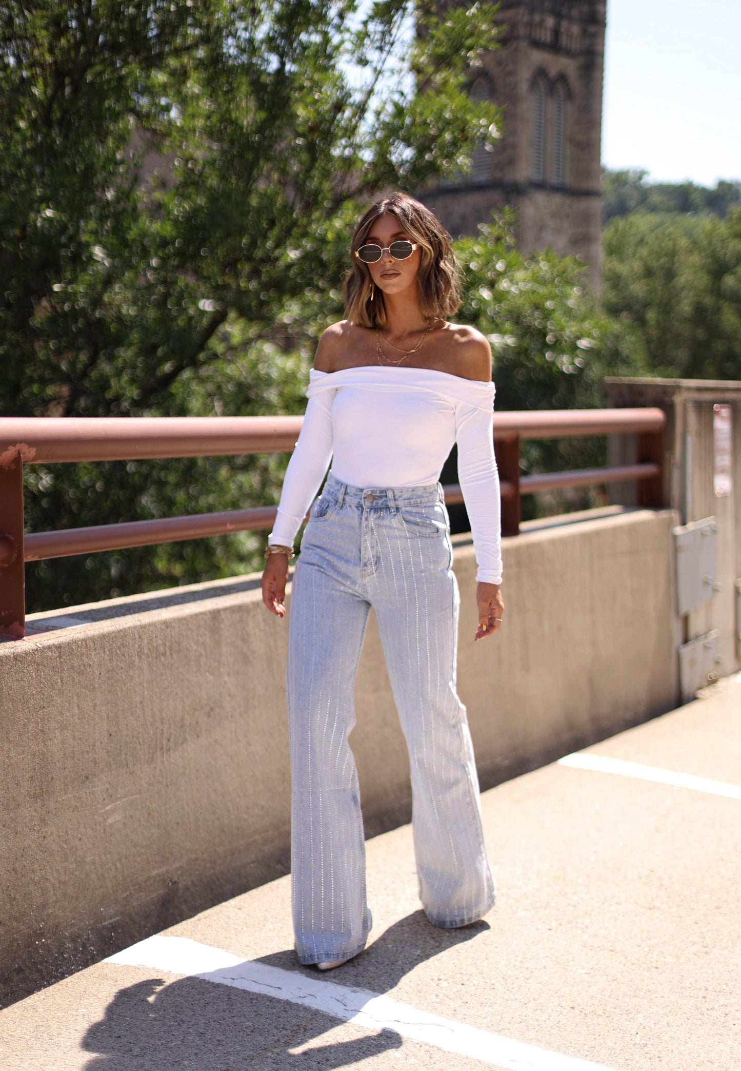 Crystal Studded Denim