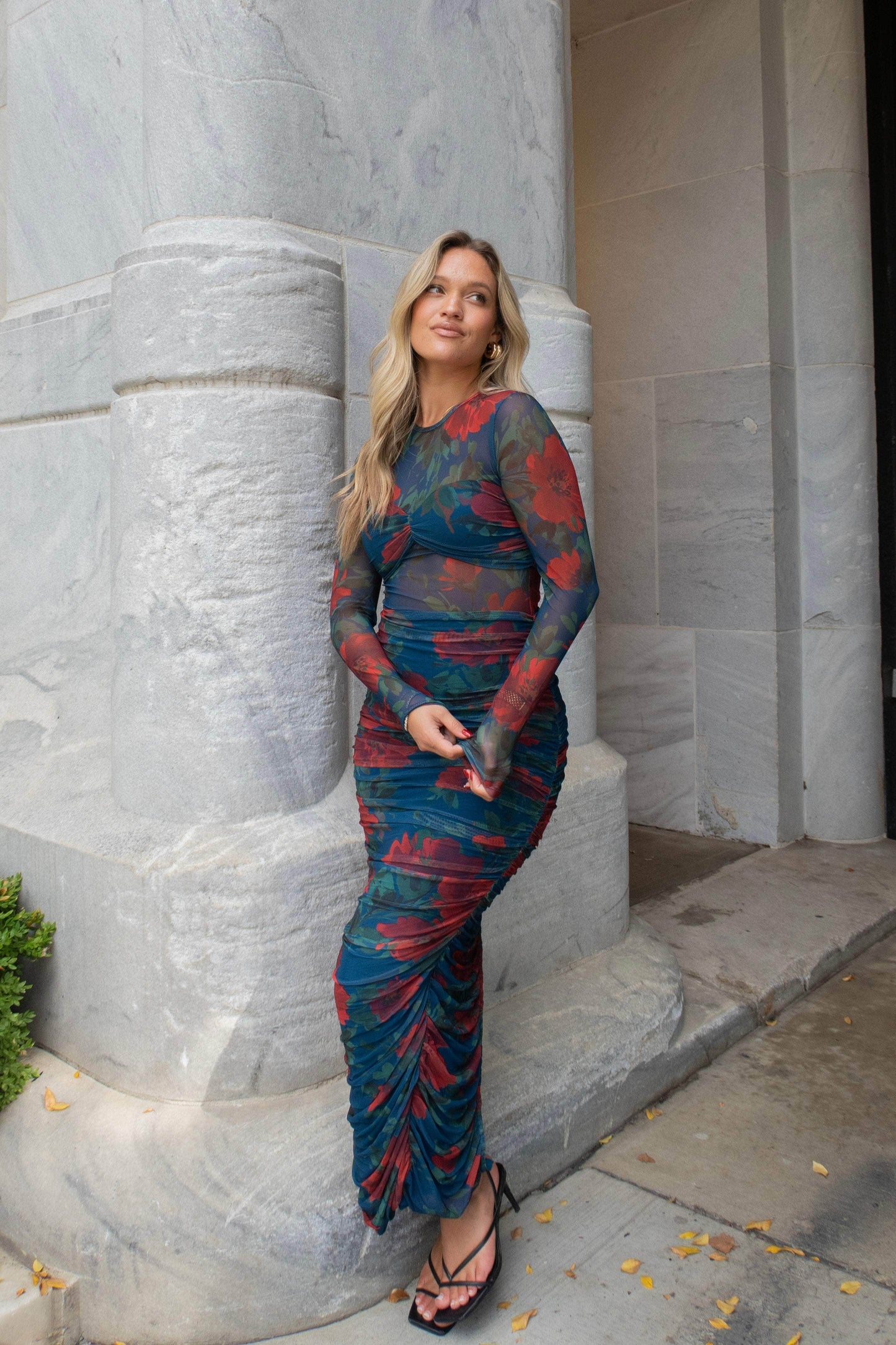 Where She Blooms Mesh Dress