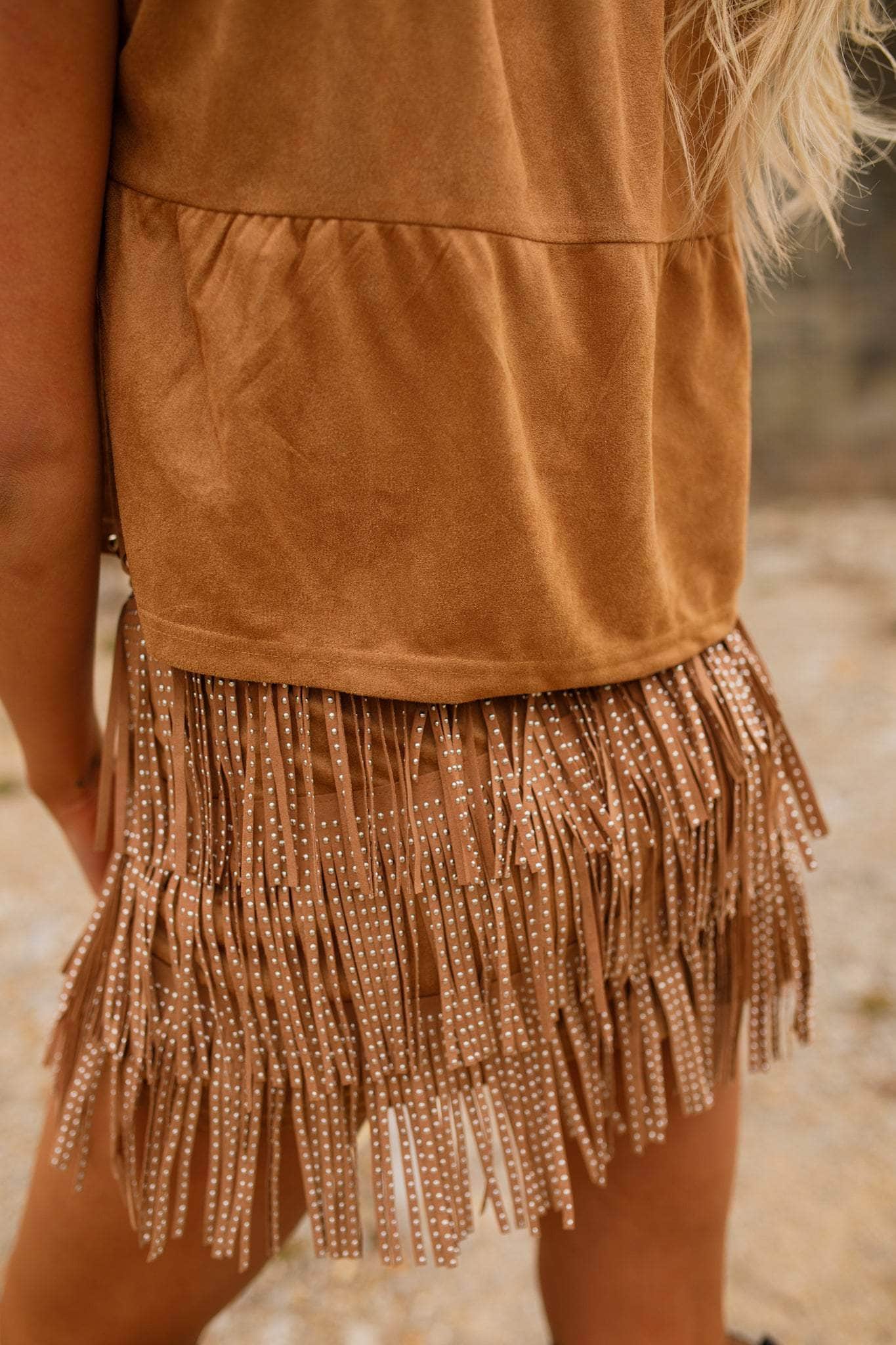 Desert Cowgirl Fringe Skirt