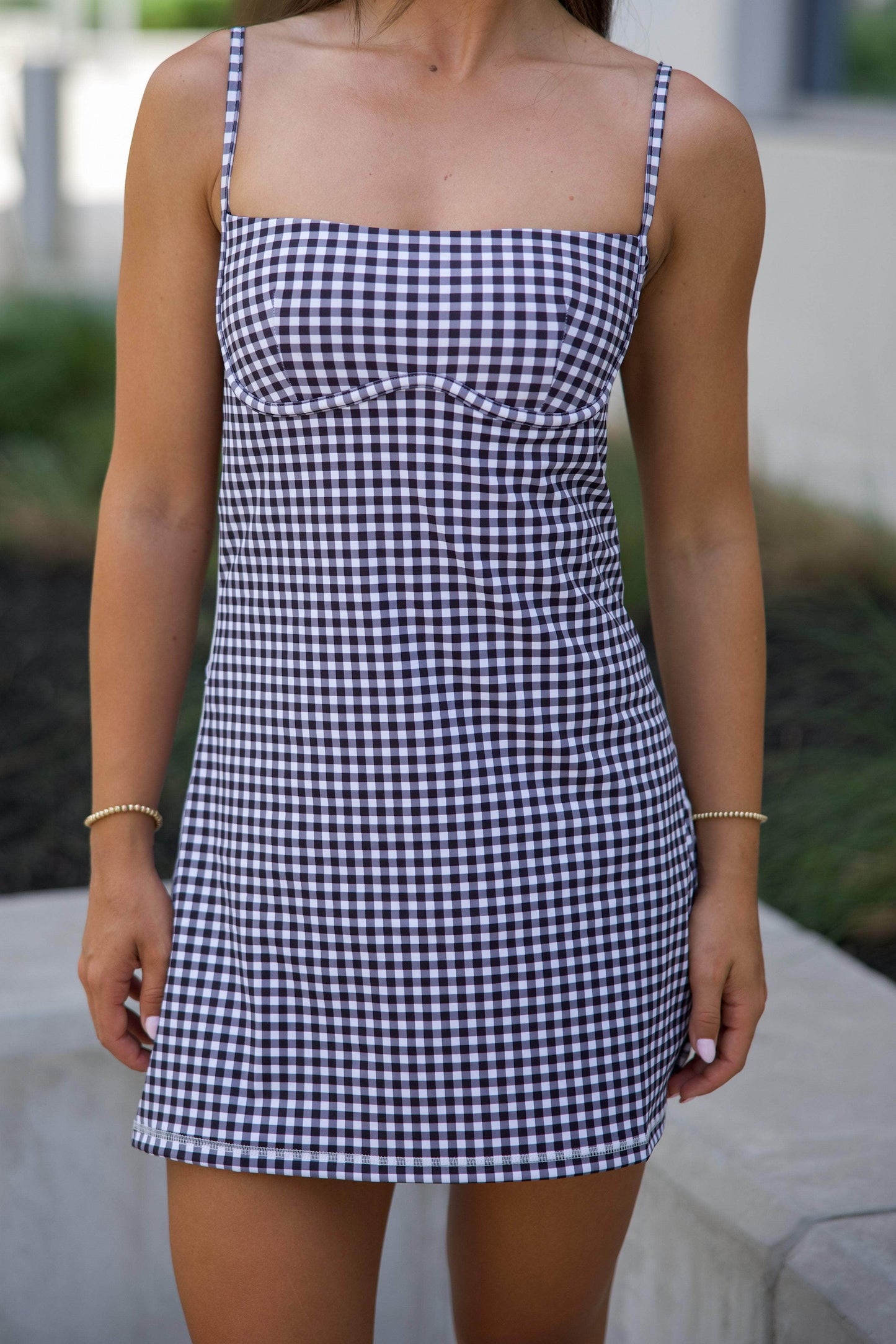 Gingham Sweetheart Athletic Dress