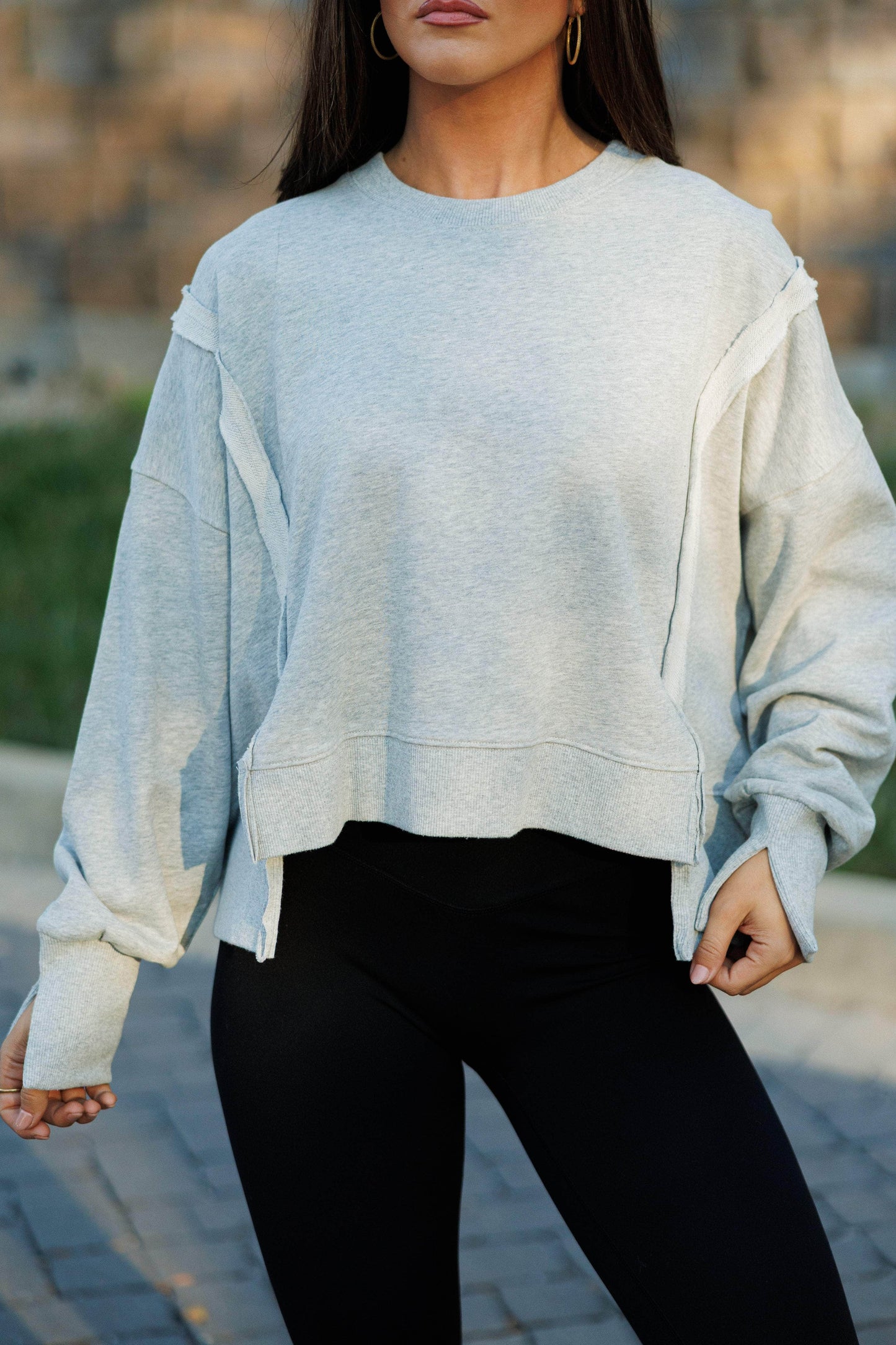Early Riser Cropped Sweatshirt