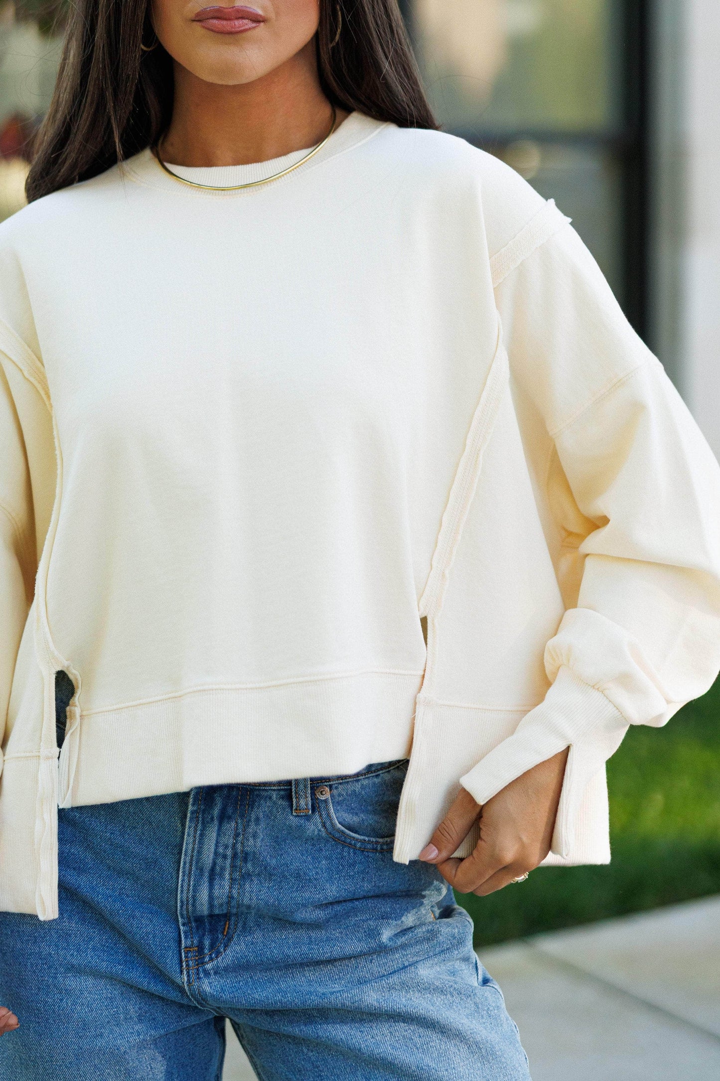 Early Riser Cropped Sweatshirt