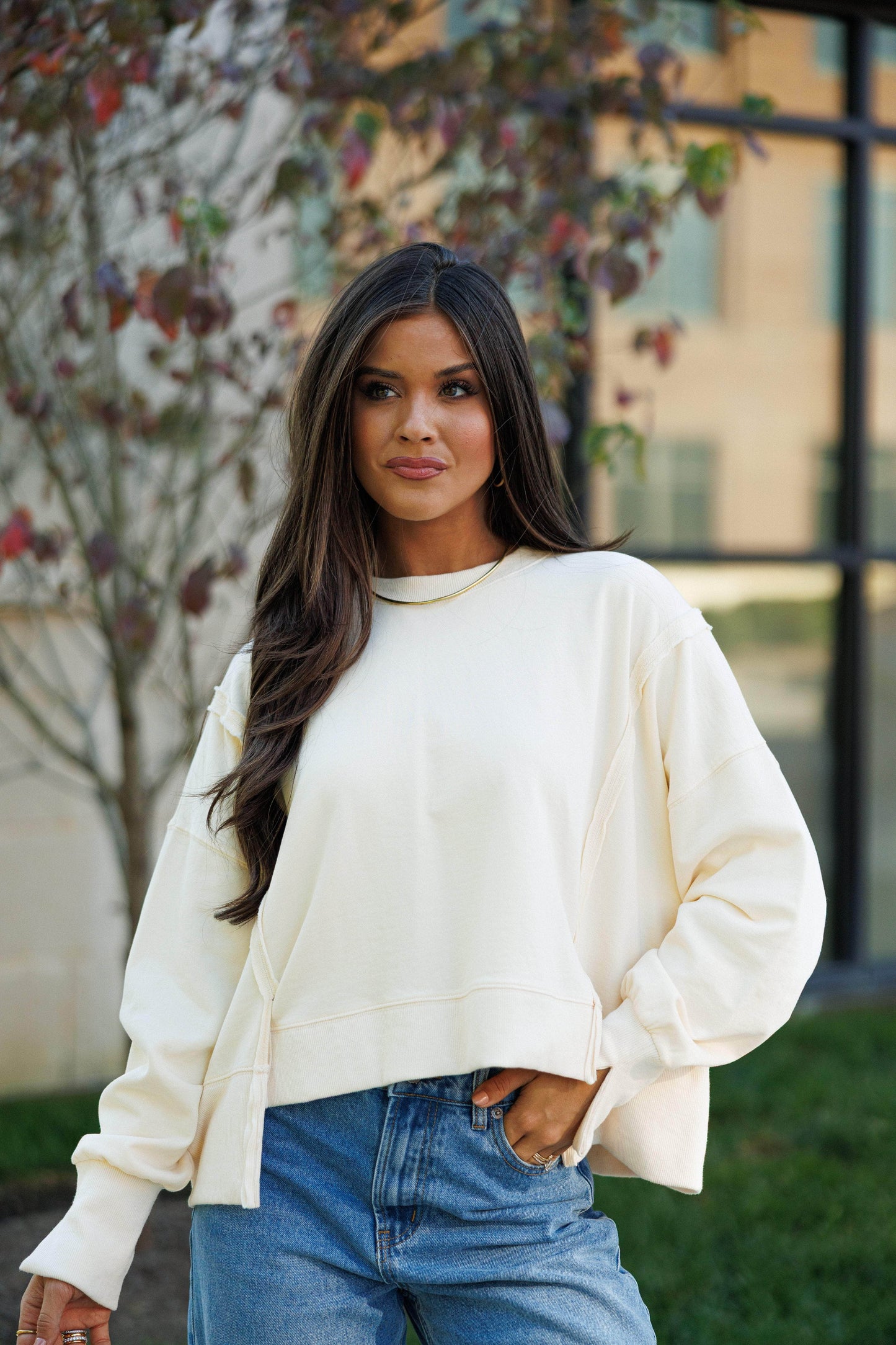 Early Riser Cropped Sweatshirt