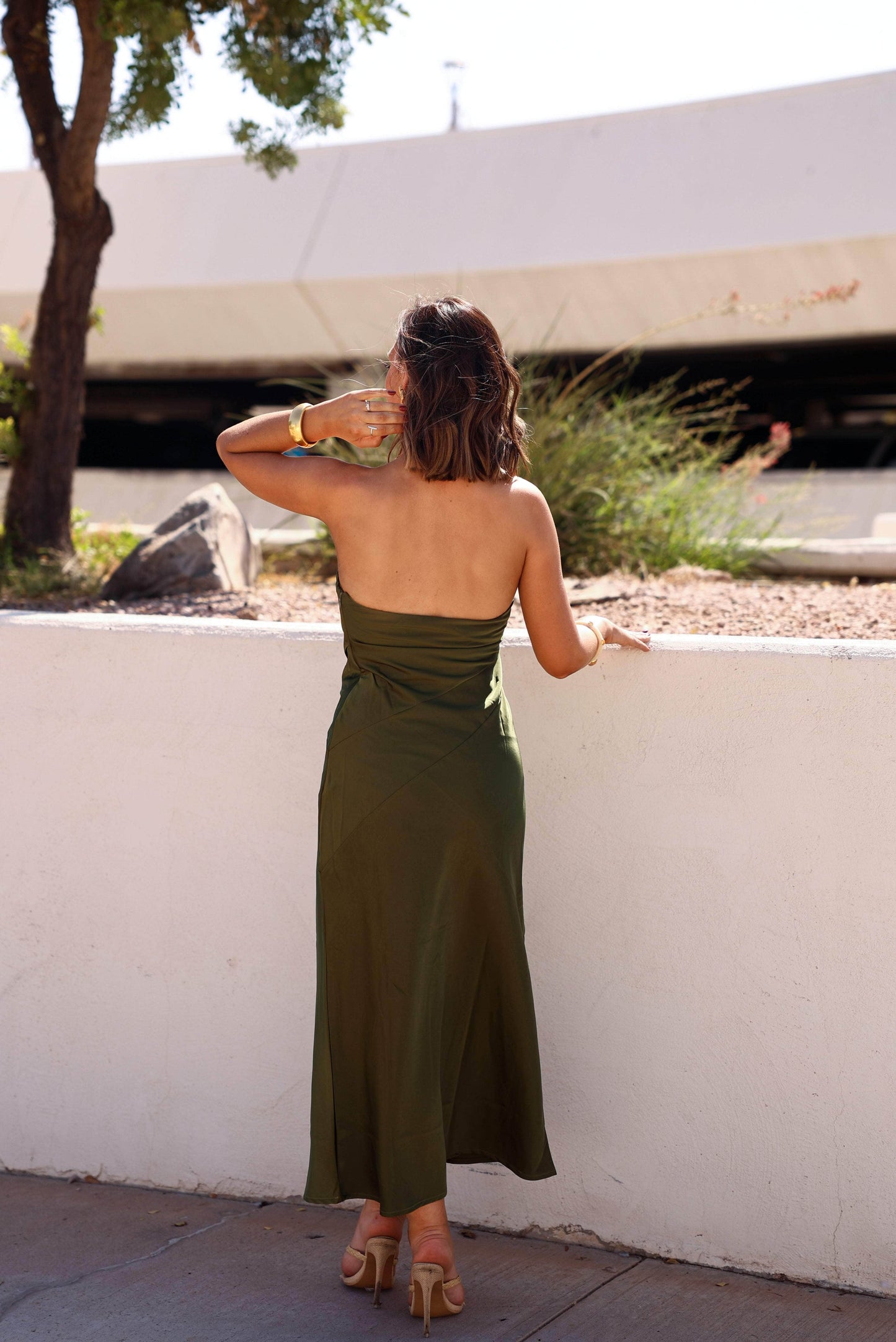 Evergreen Hour Midi Dress