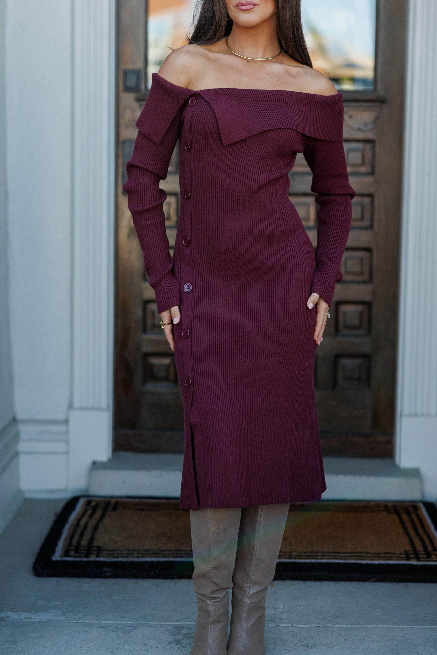 Firelight Kiss Midi Dress