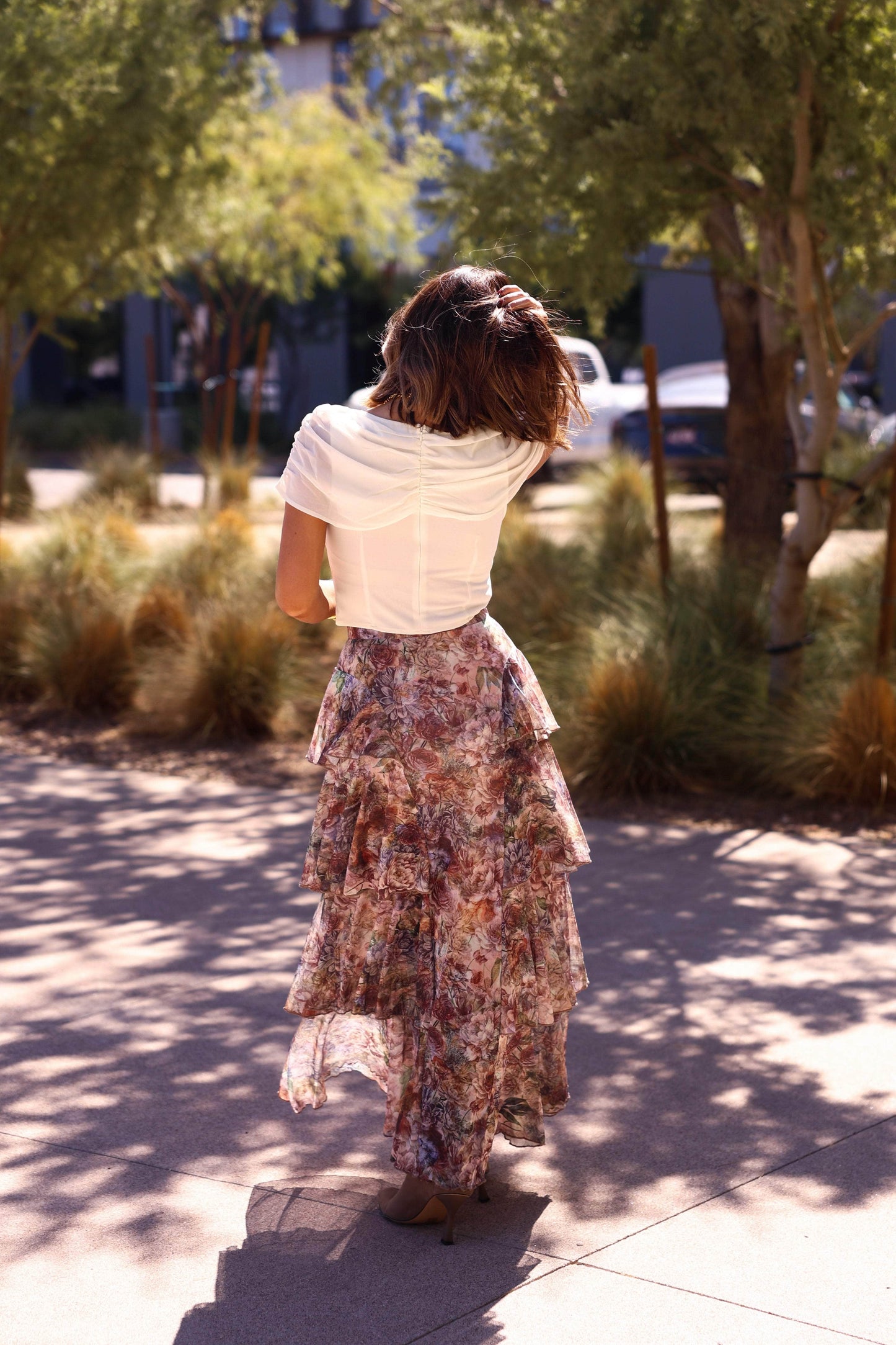 Falling Fast Floral Skirt