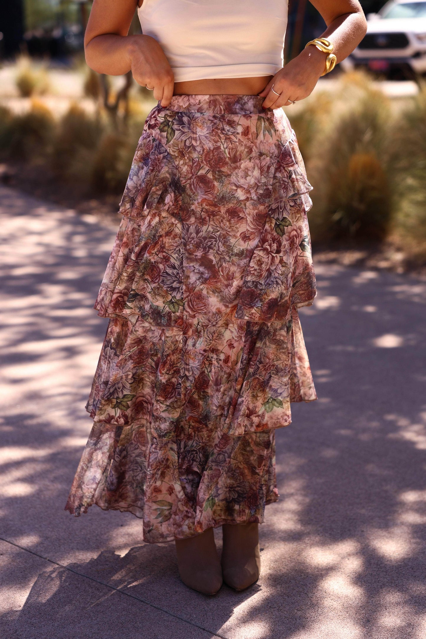 Falling Fast Floral Skirt