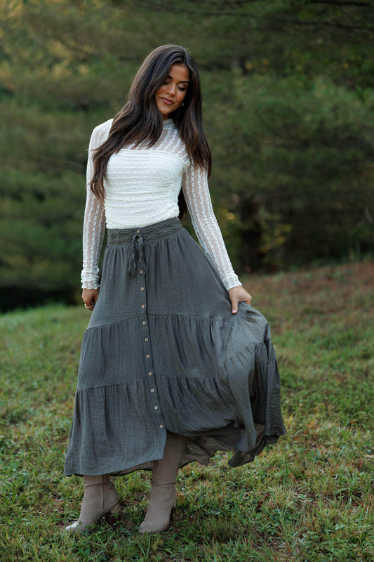 Falling Grace Maxi Skirt