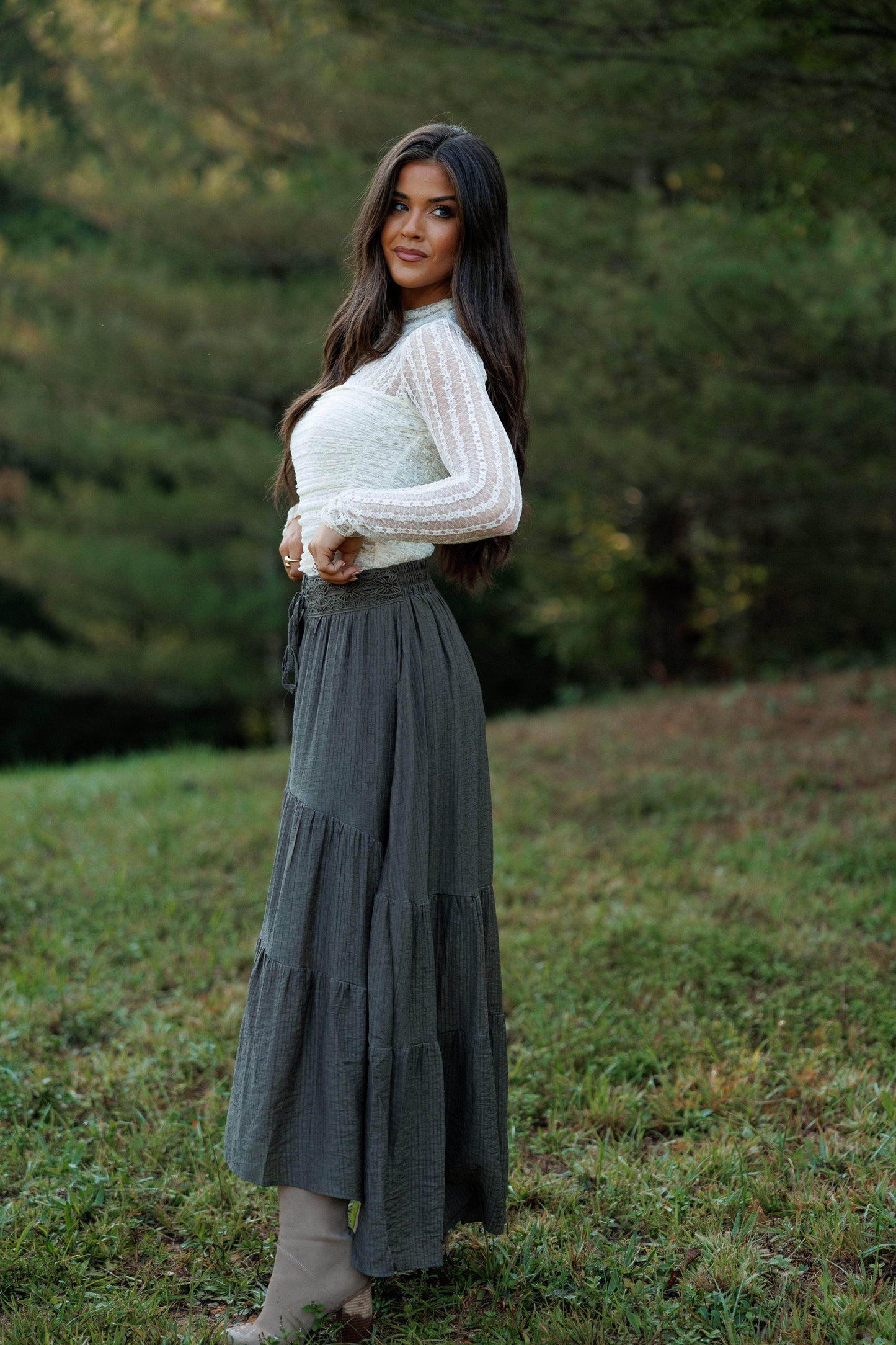 Falling Grace Maxi Skirt