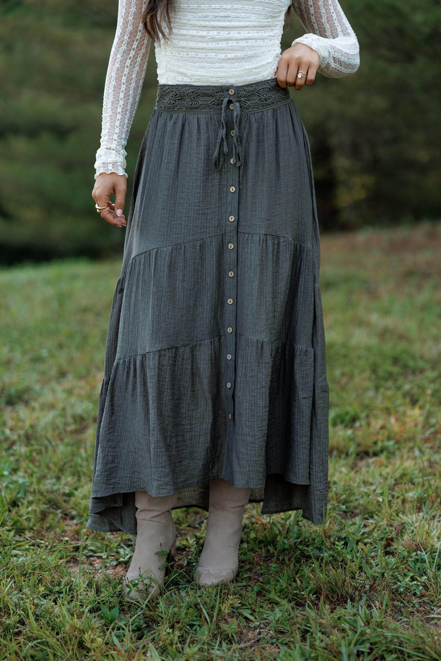 Falling Grace Maxi Skirt