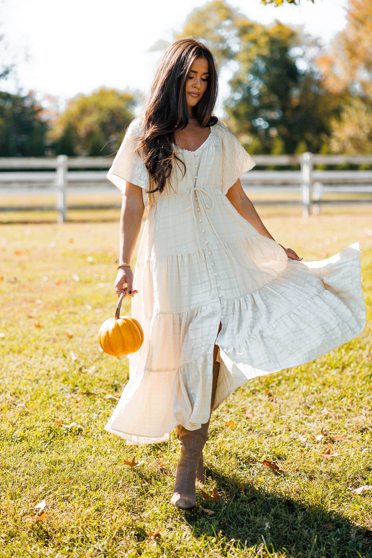 Gathering Grace Maxi Dress