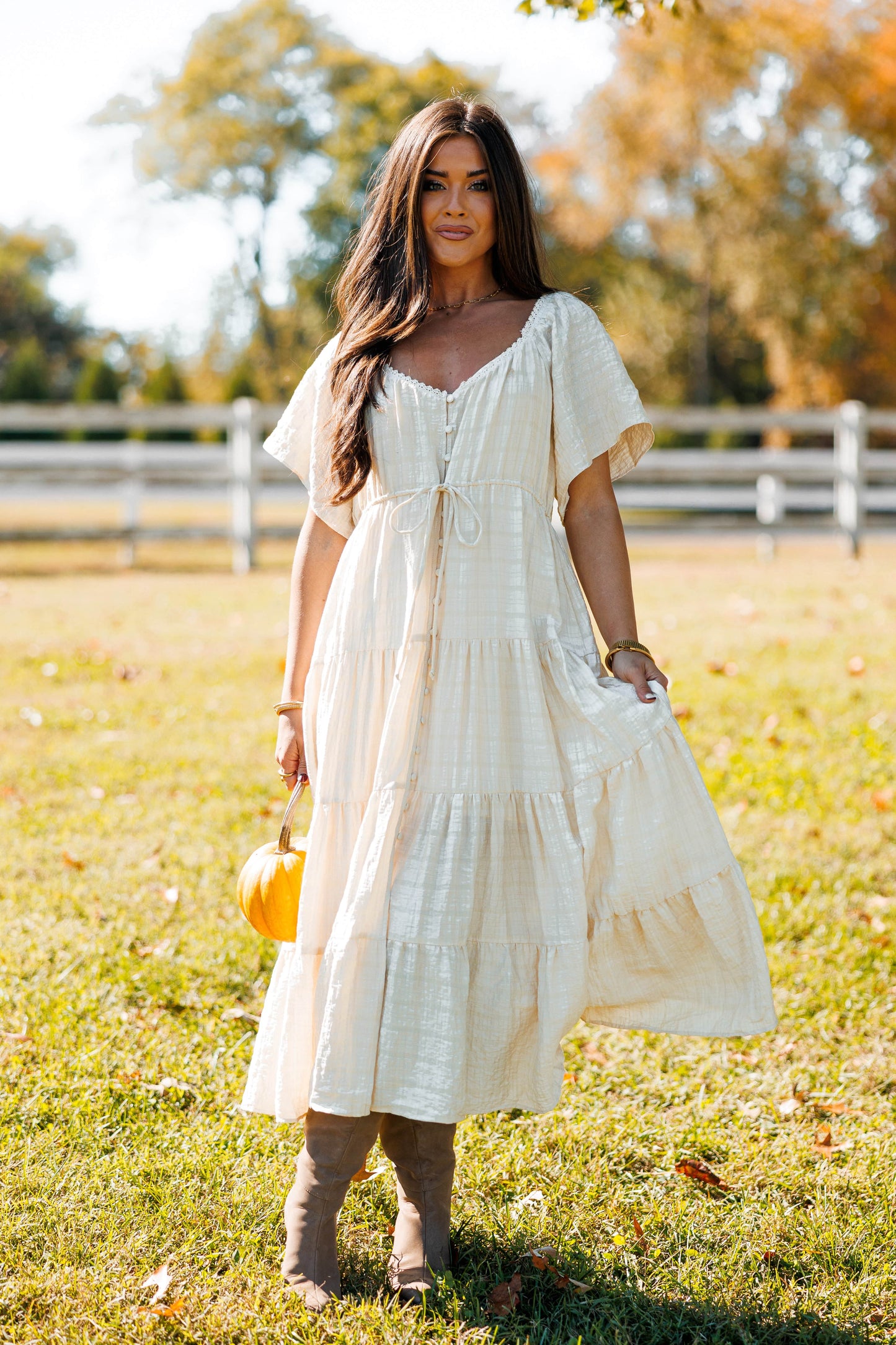 Gathering Grace Maxi Dress