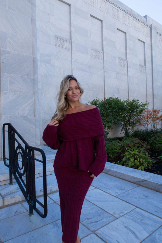 Harvest Wine Sweater