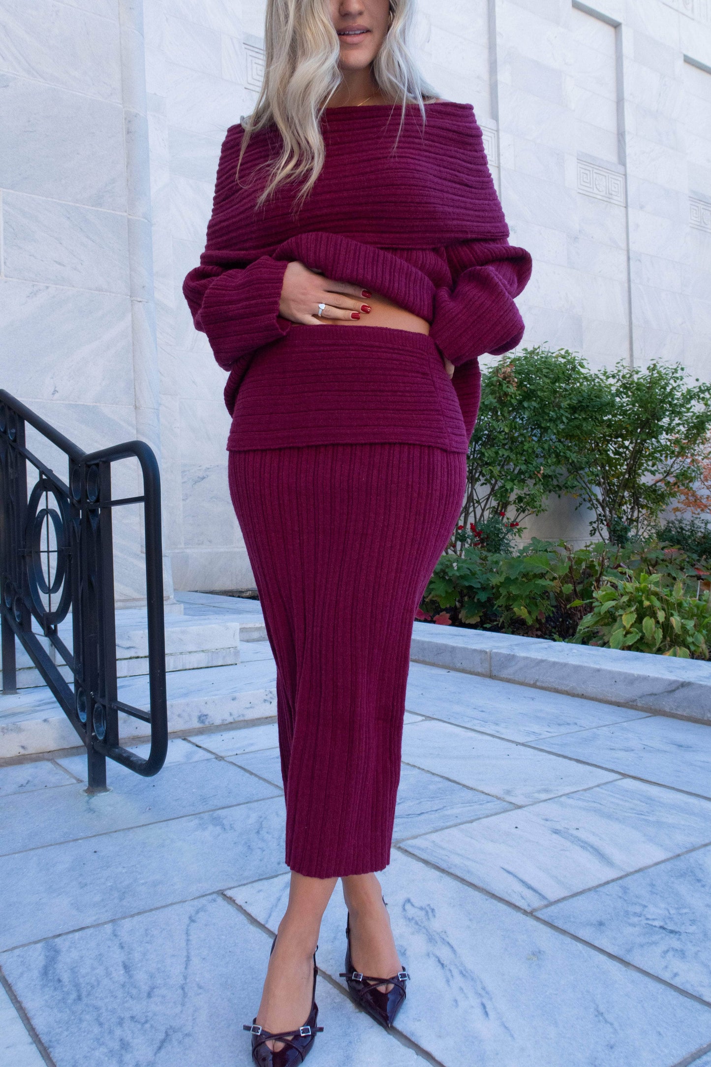 Harvest Wine Sweater Skirt