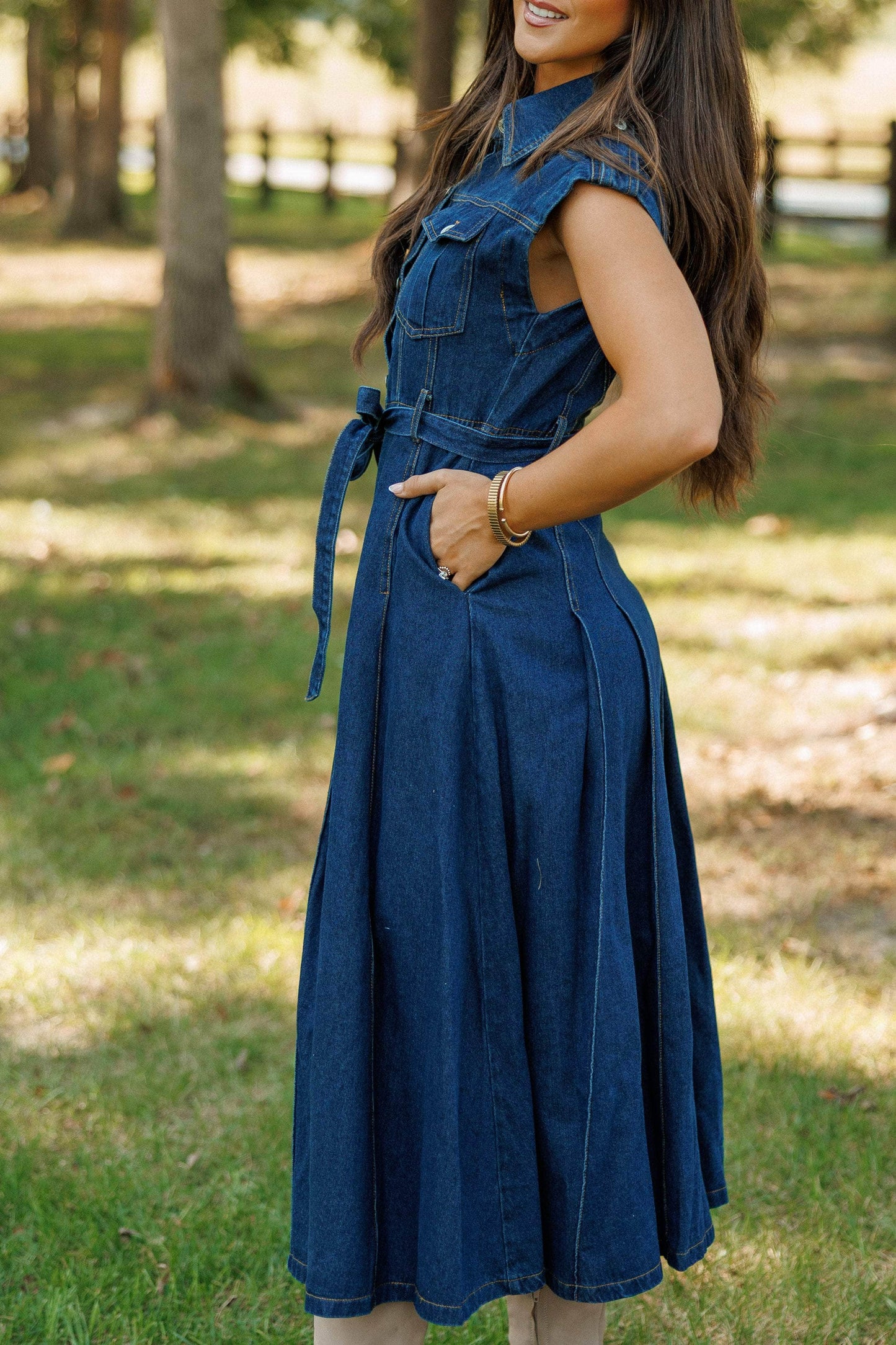 Pre-Order! Denim Days Ahead Dress