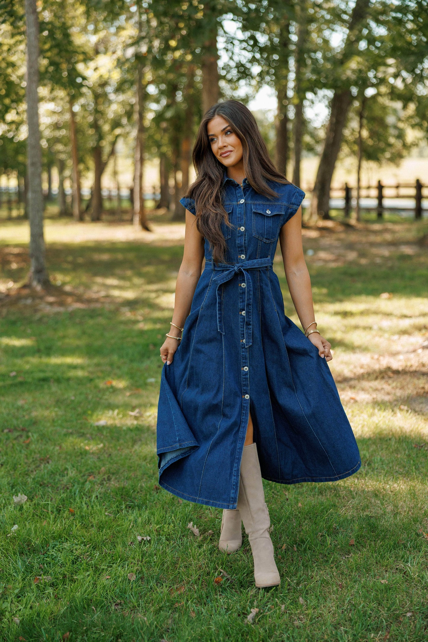 Pre-Order! Denim Days Ahead Dress