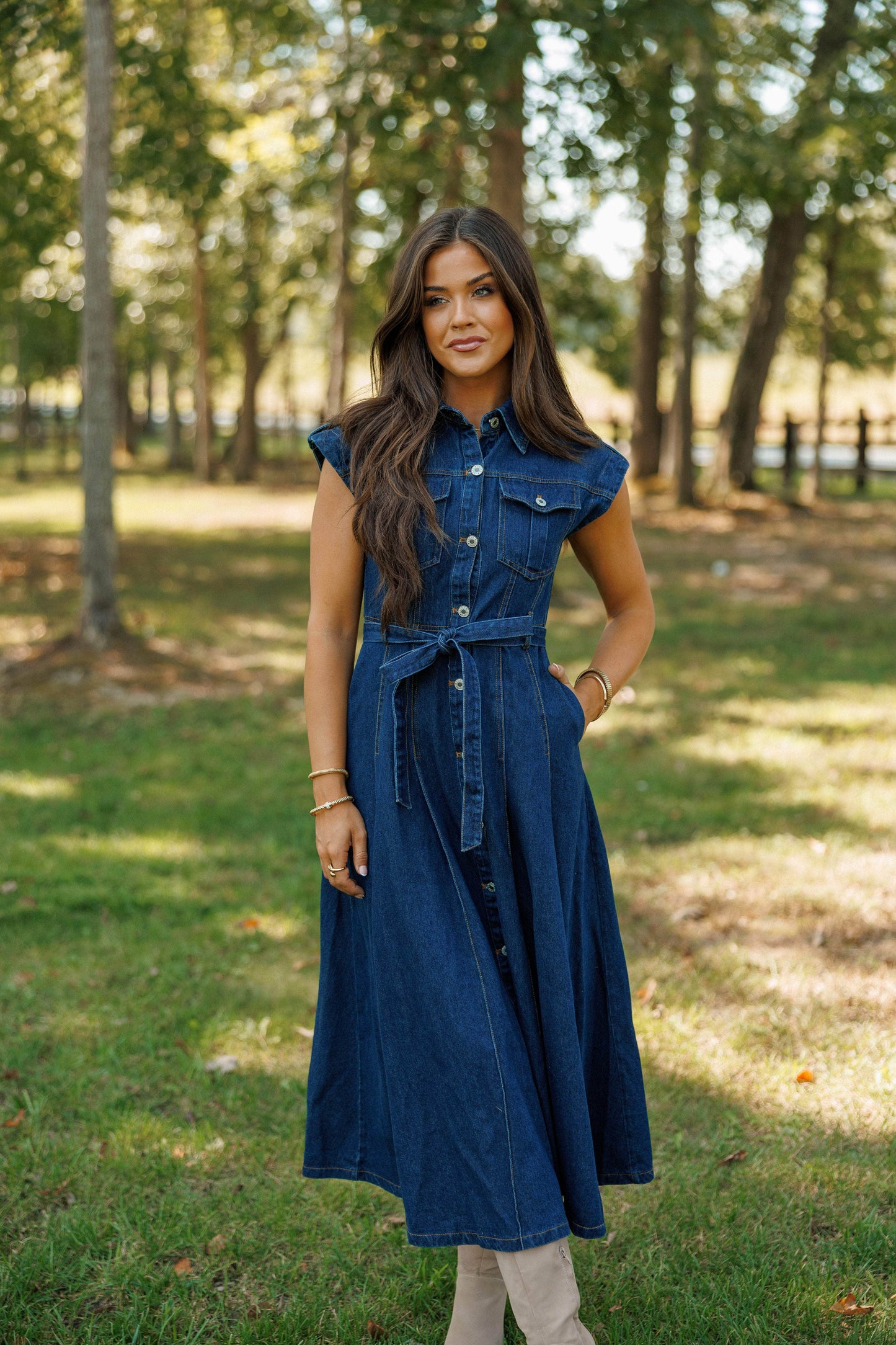 Pre-Order! Denim Days Ahead Dress