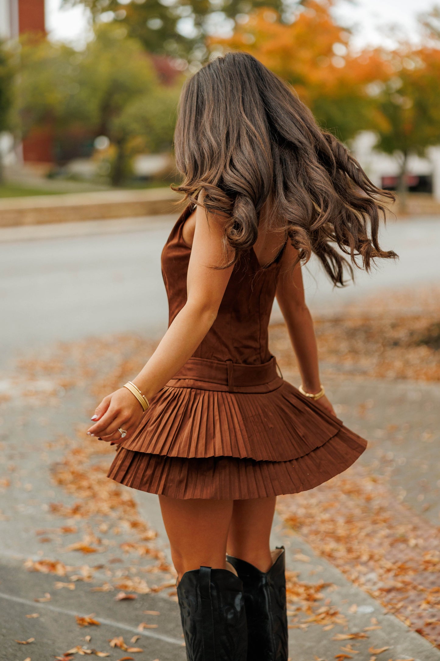 Austin Nights Suede Dress