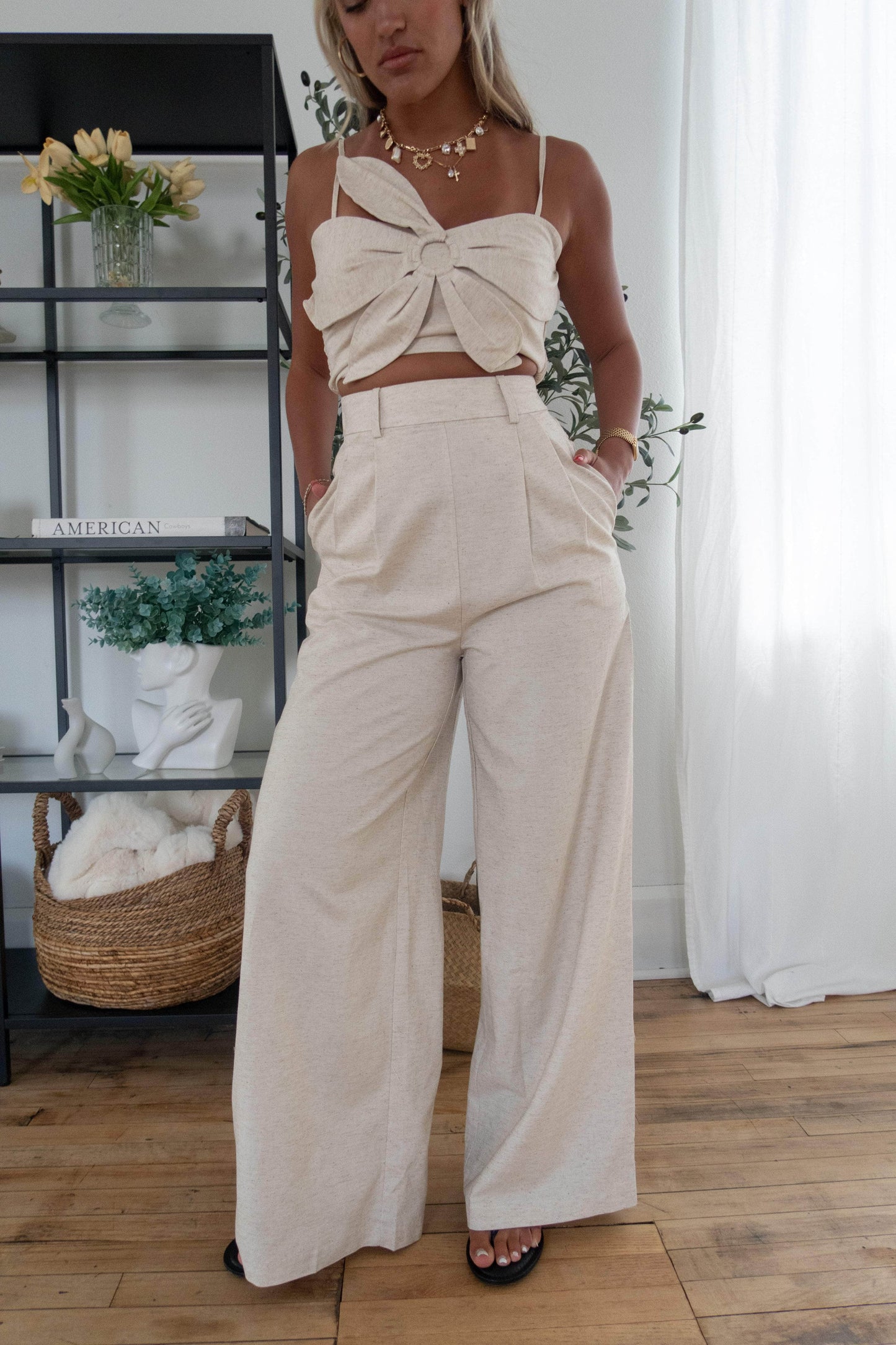Linen Bloom Trousers