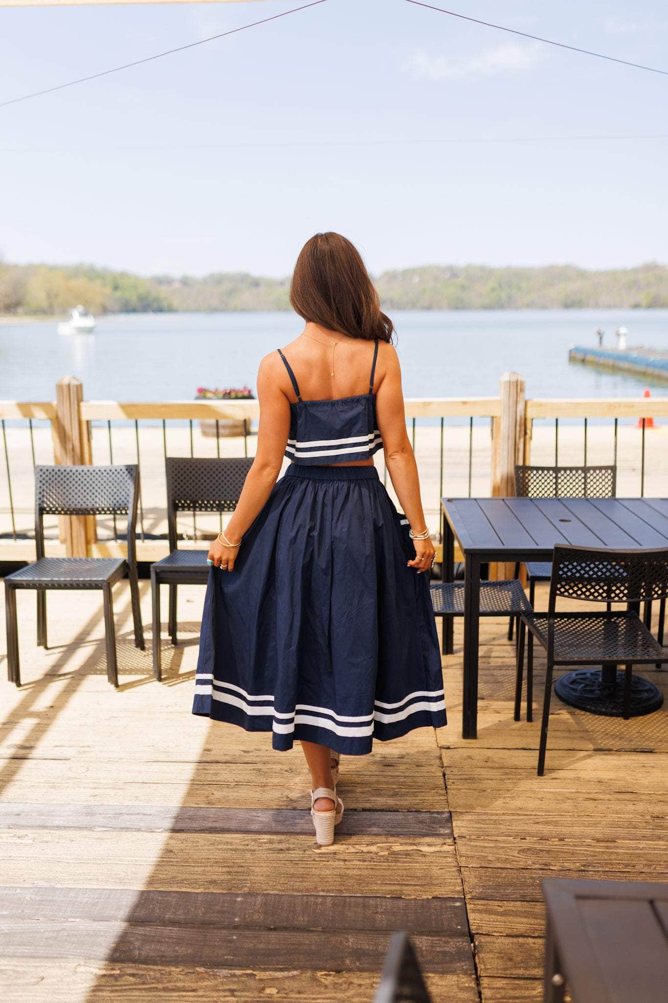 Navy Jane Skirt
