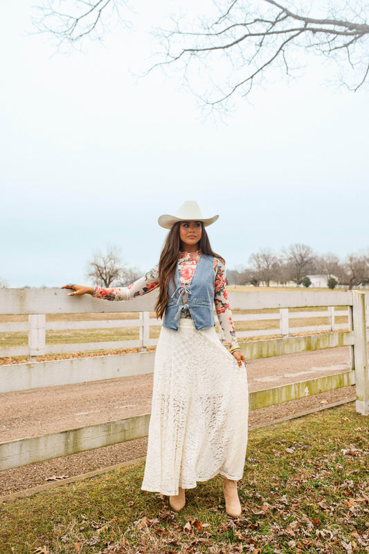 Lovely Lace Maxi Skirt