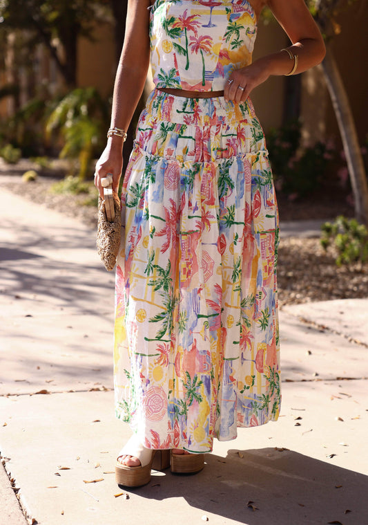 Painted Palms Skirt